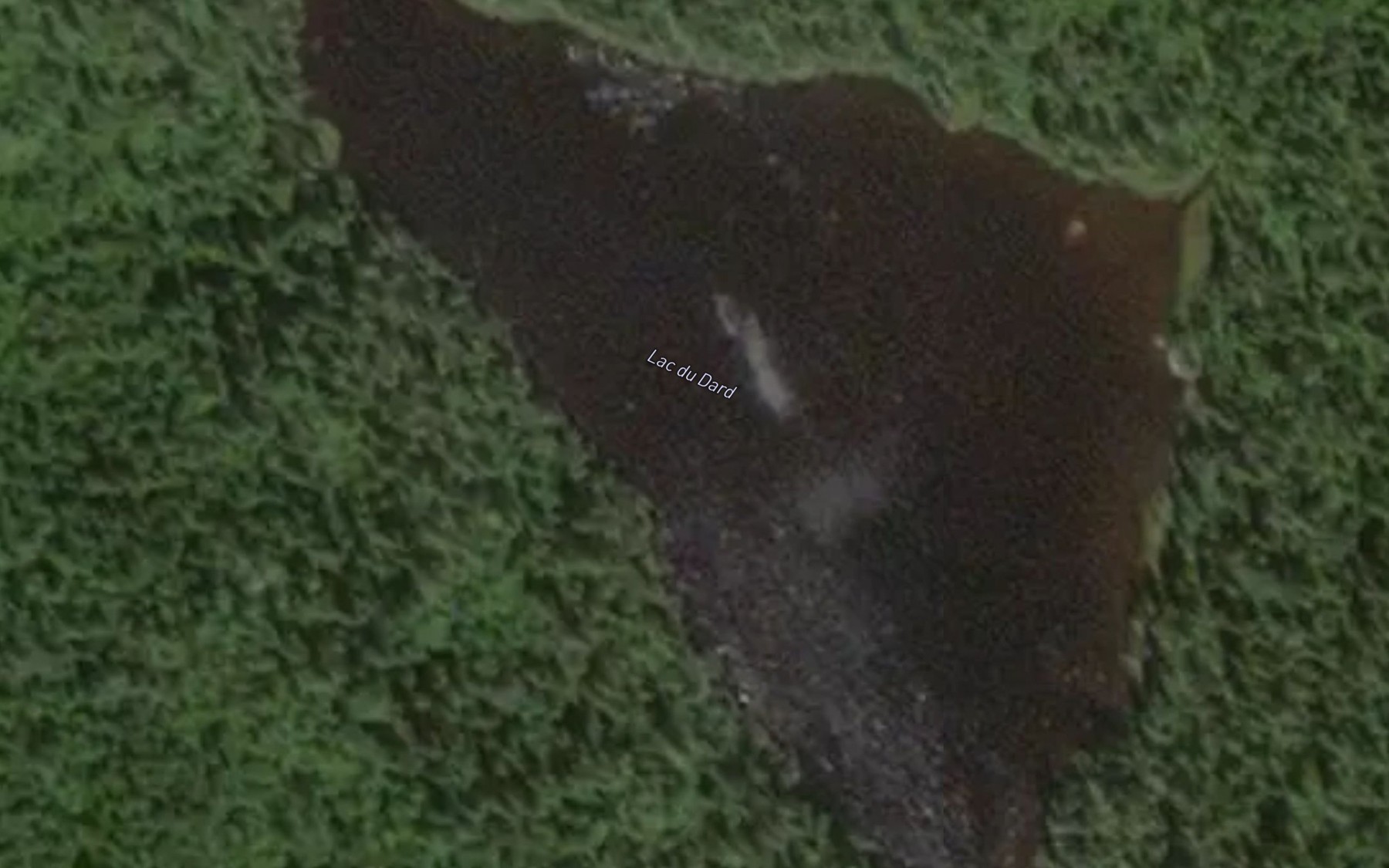 Satellite map of the Lac du Dard
