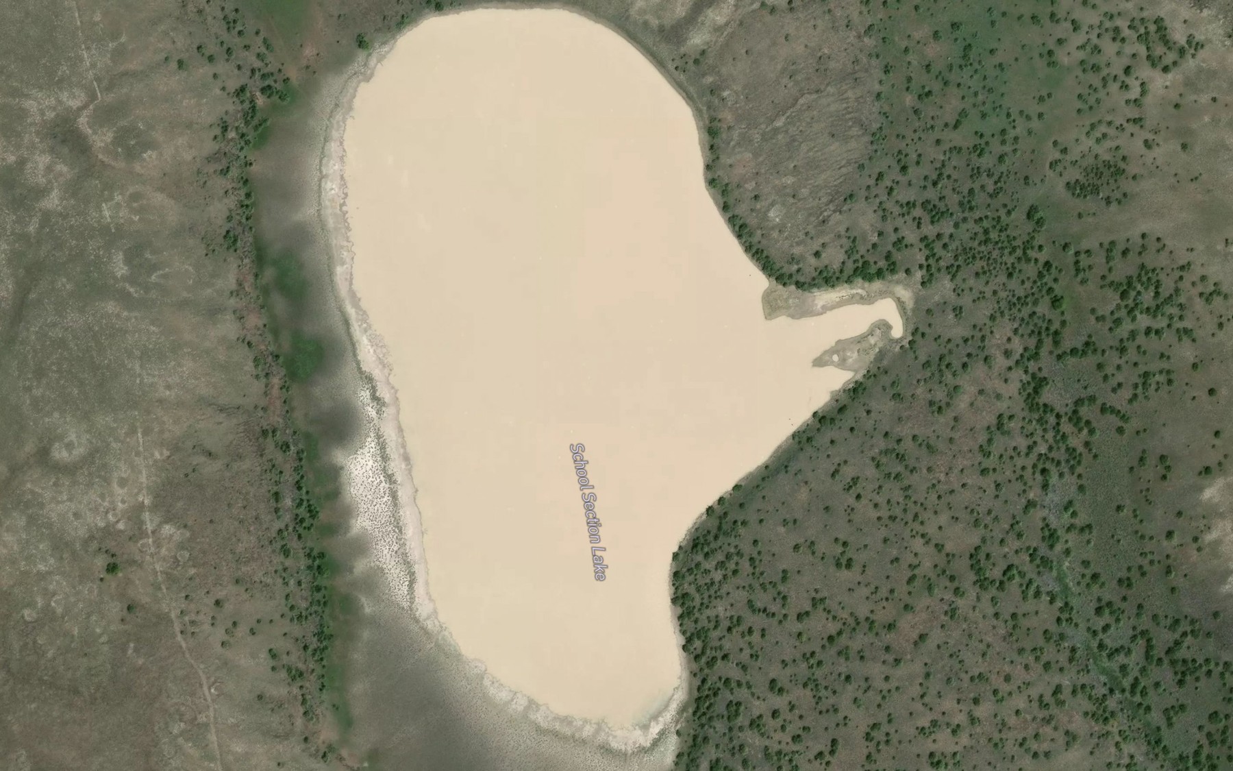 Satellite map of the School Section Lake