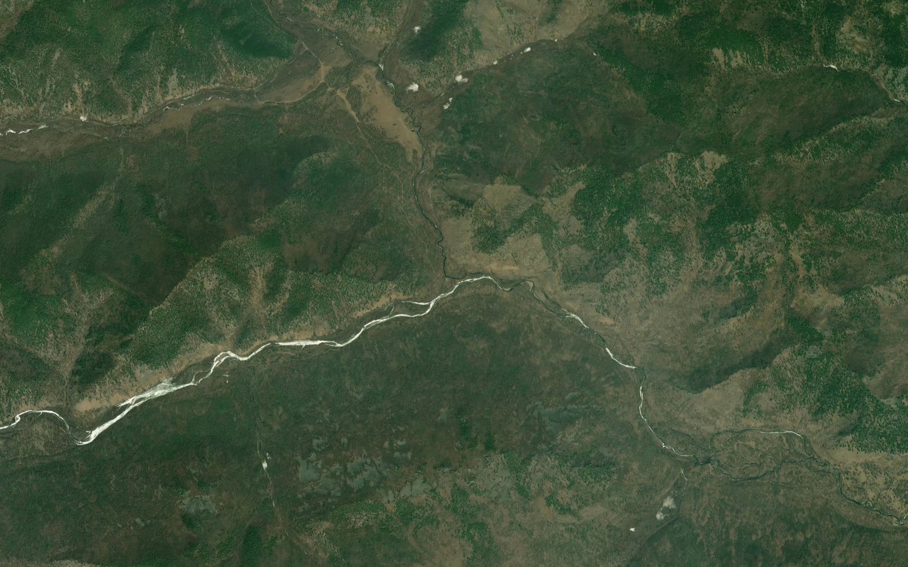 Satellite map of the Verkhnyaya Akuya
