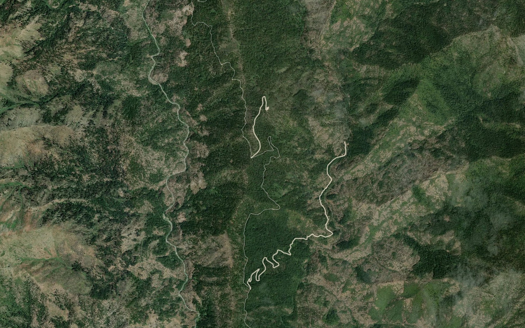 Satellite map of the China Springs