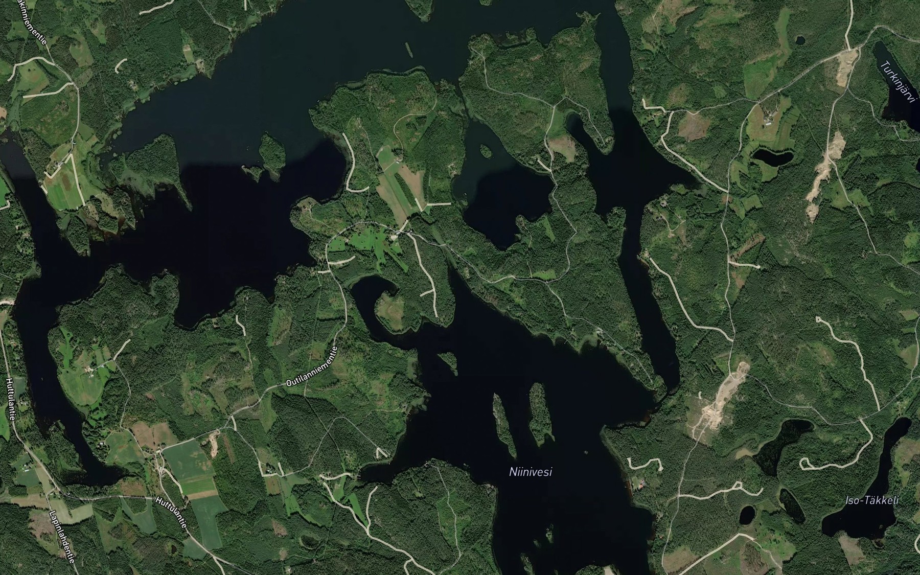 Satellite map of the Kurjenlahti