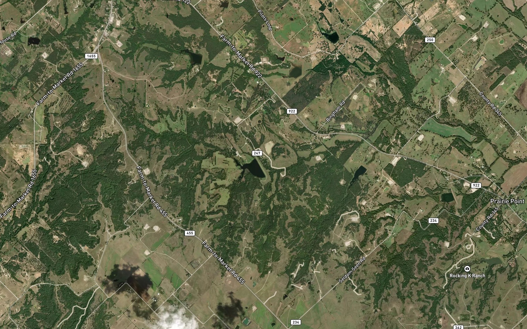 Satellite map of the Soil Conservation Service Site 29 Reservoir