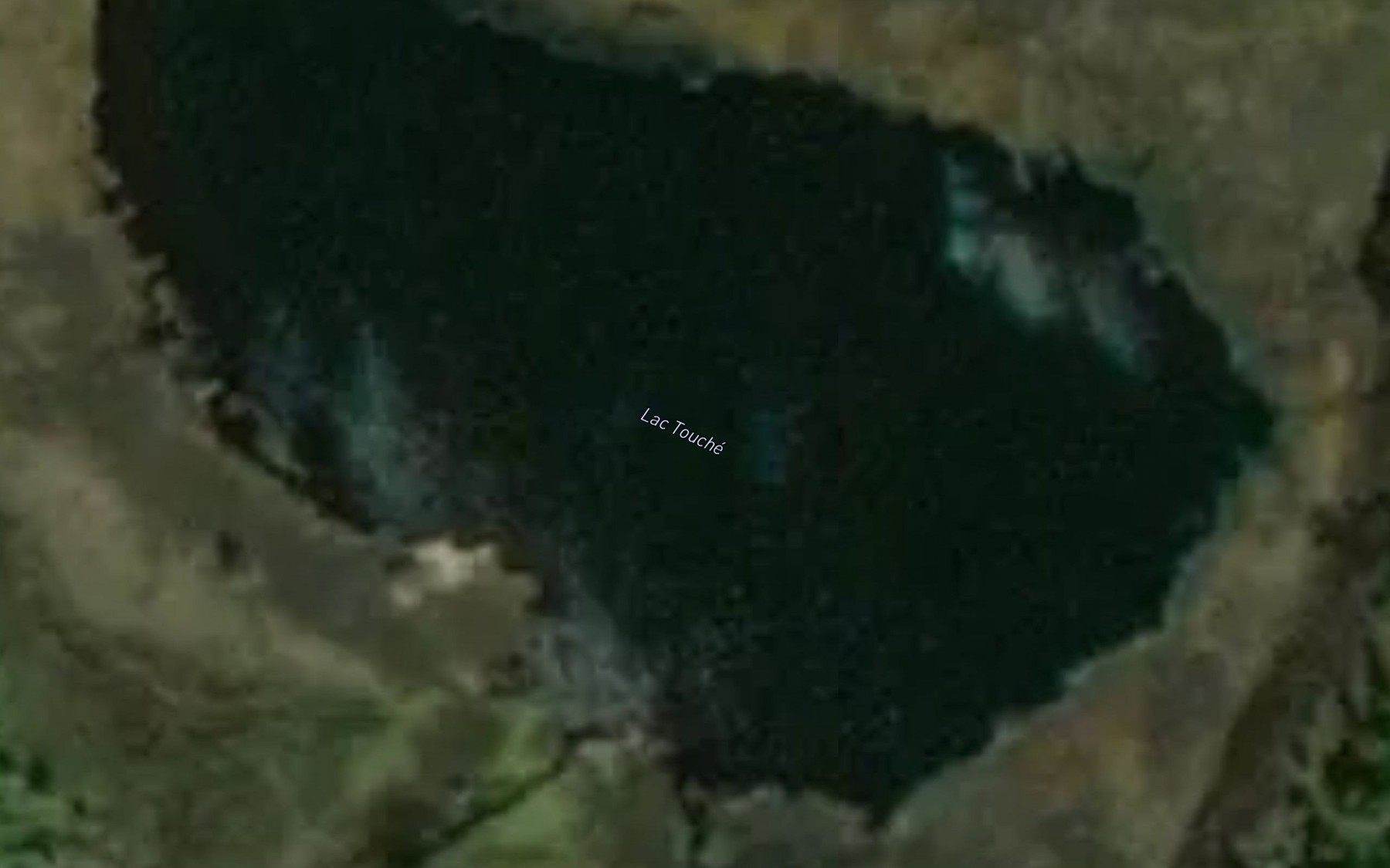 Satellite map of the Lac Touche
