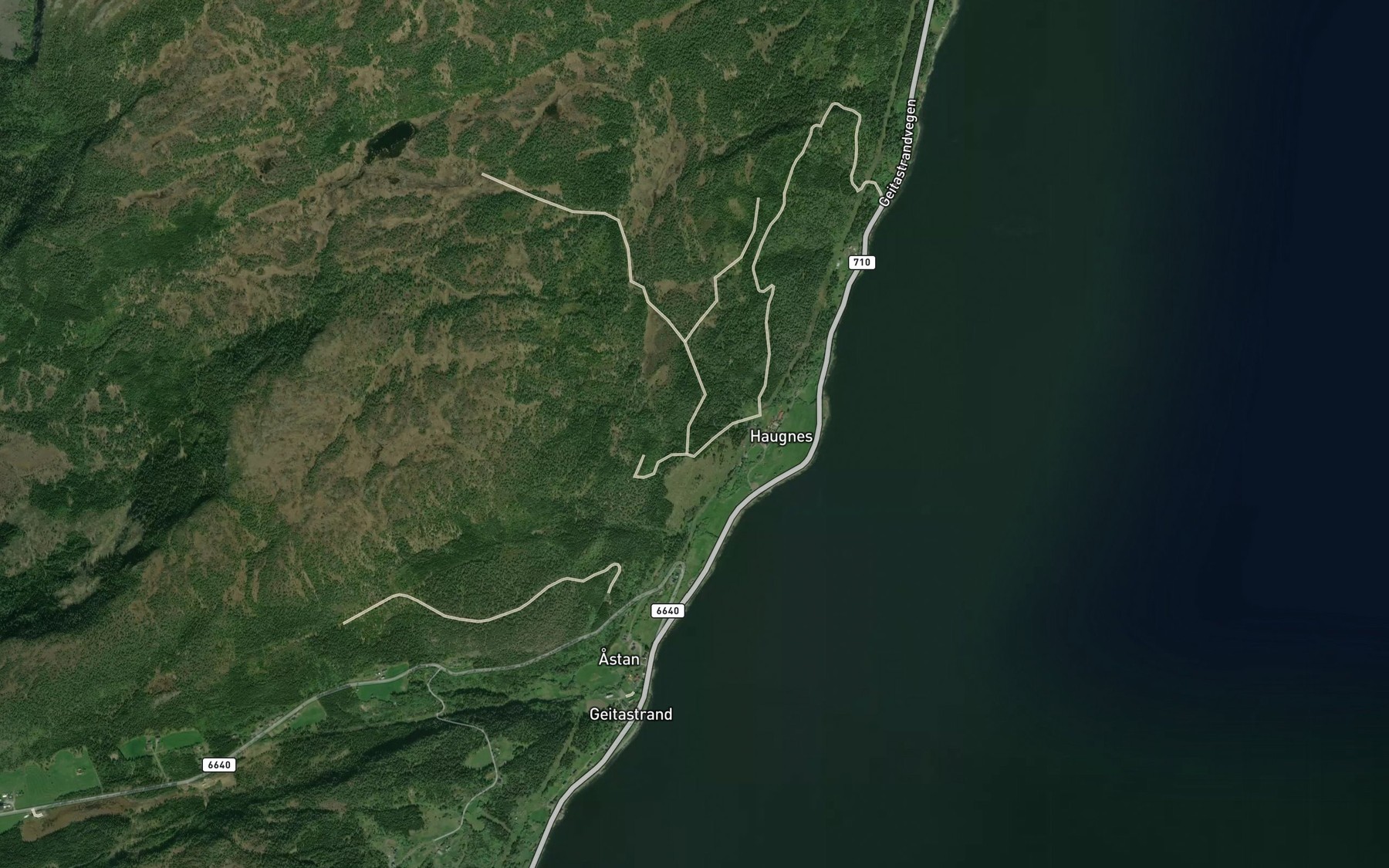 Satellite map of the Kilbekken