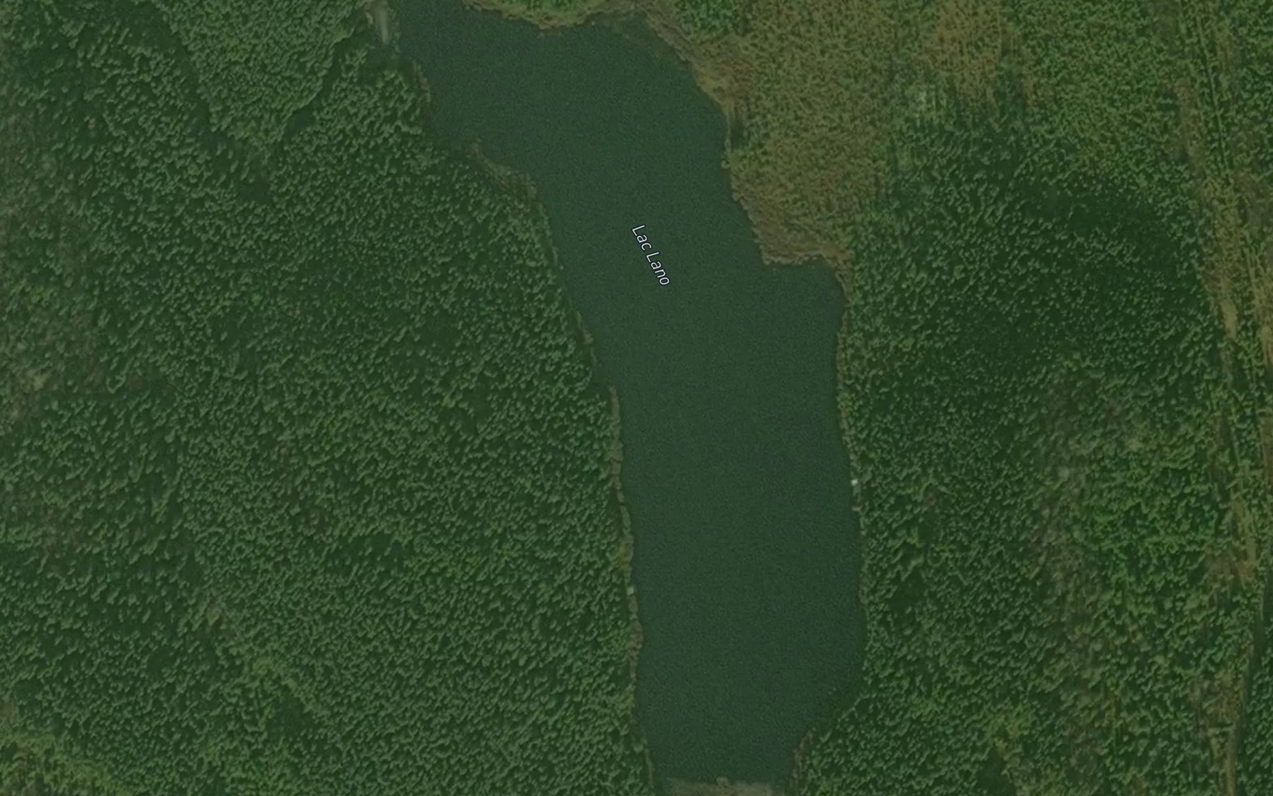 Satellite map of the Lac Lano