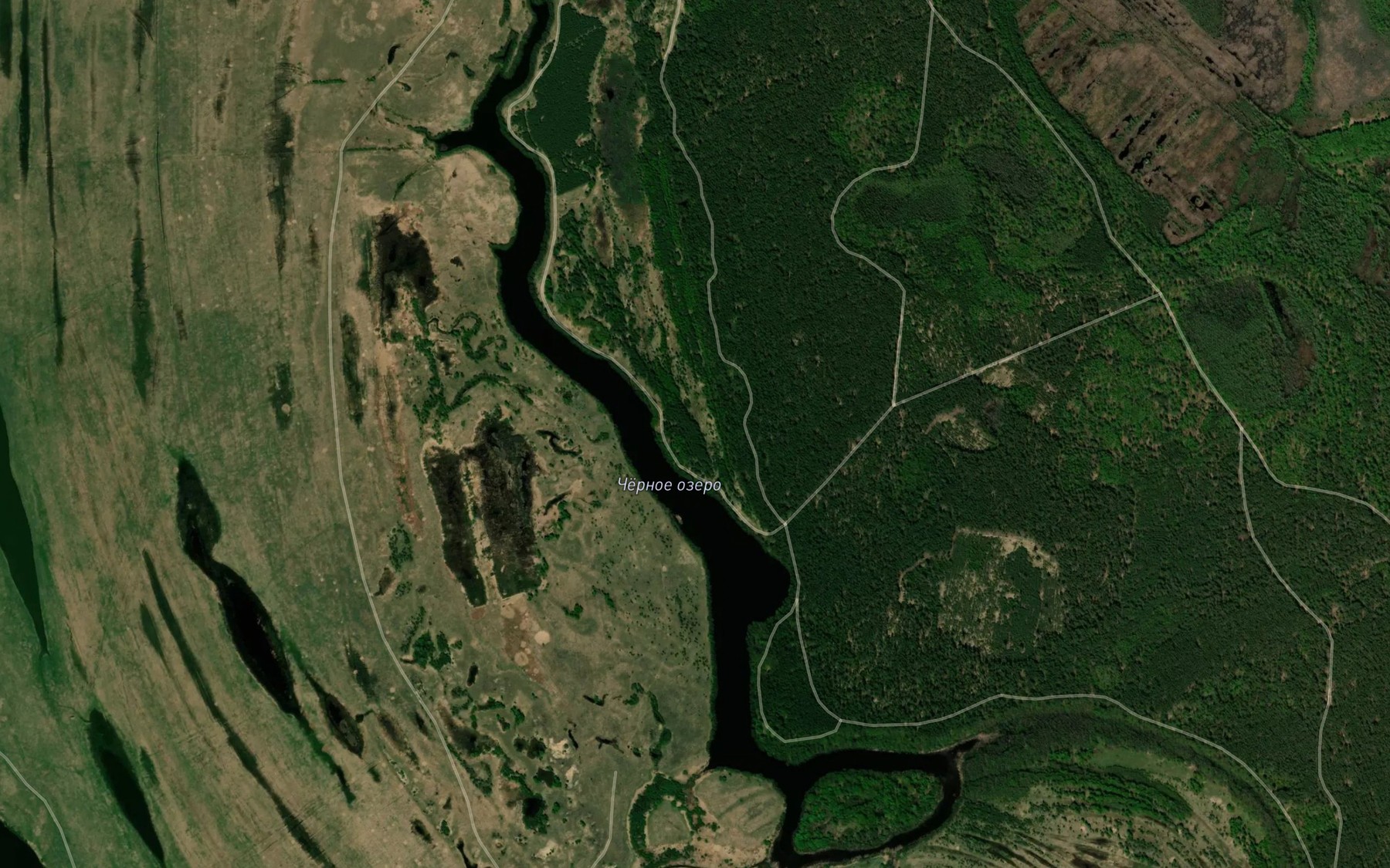 Satellite map of the Ozero Chernoye