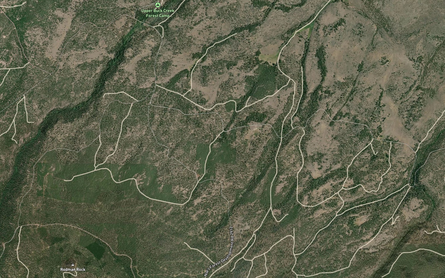 Satellite map of the Cashow Springs