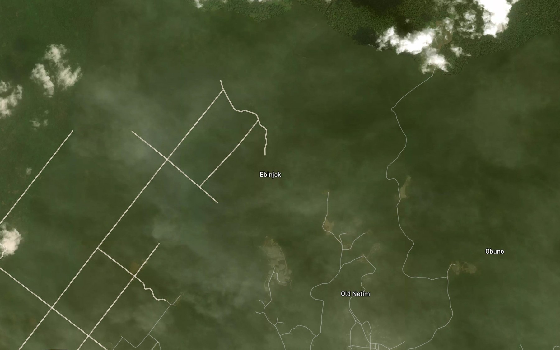 Satellite map of the Ayip Onyore