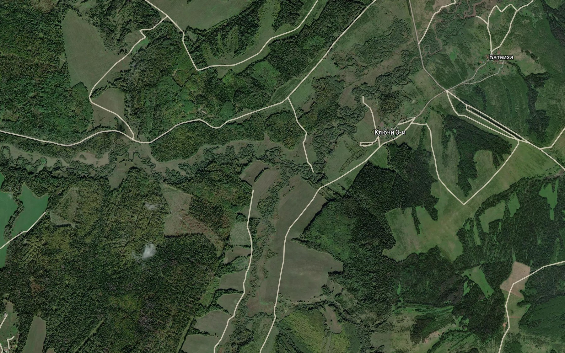 Satellite map of the Severnyy Churan