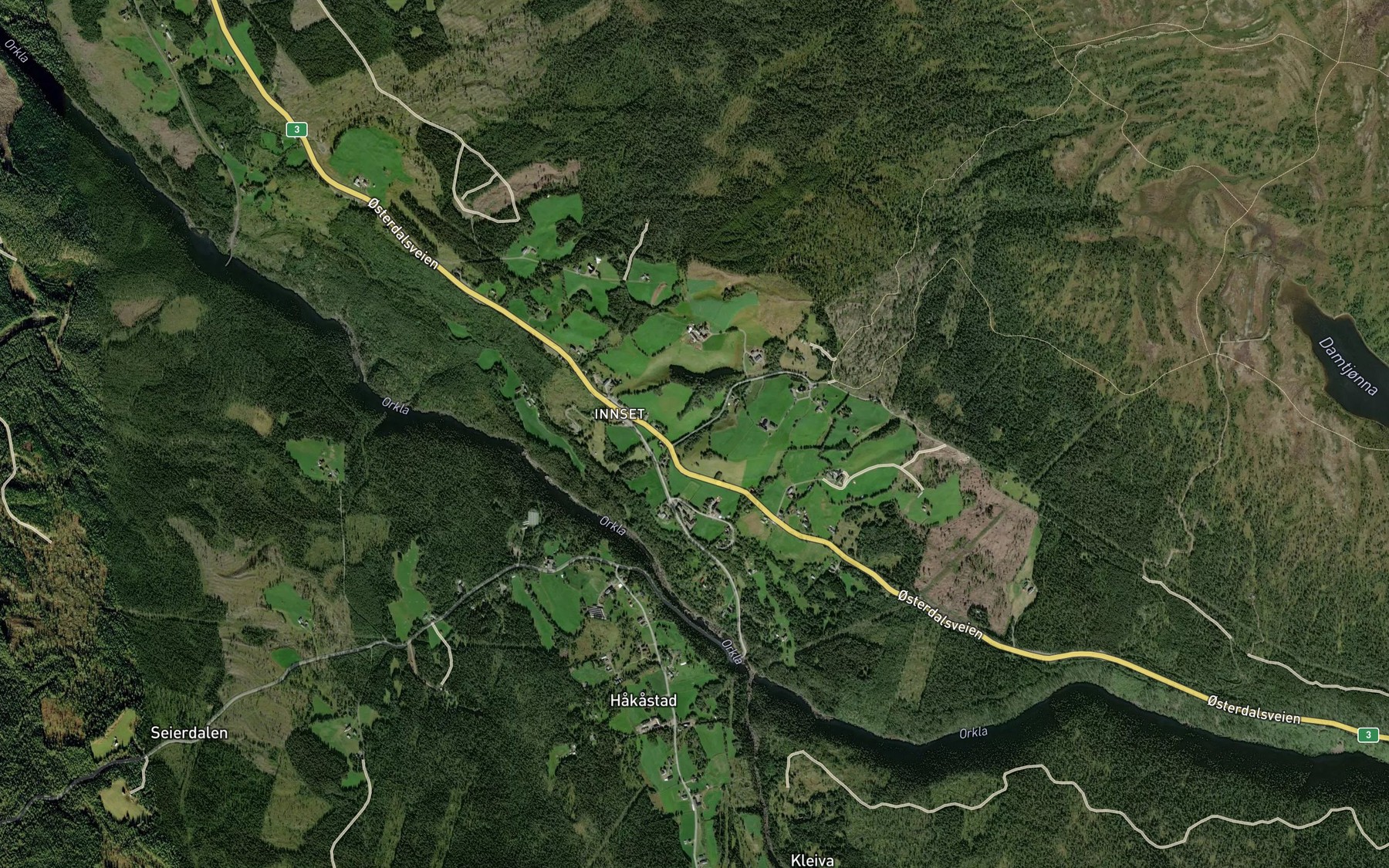 Satellite map of the Nyhusbekken