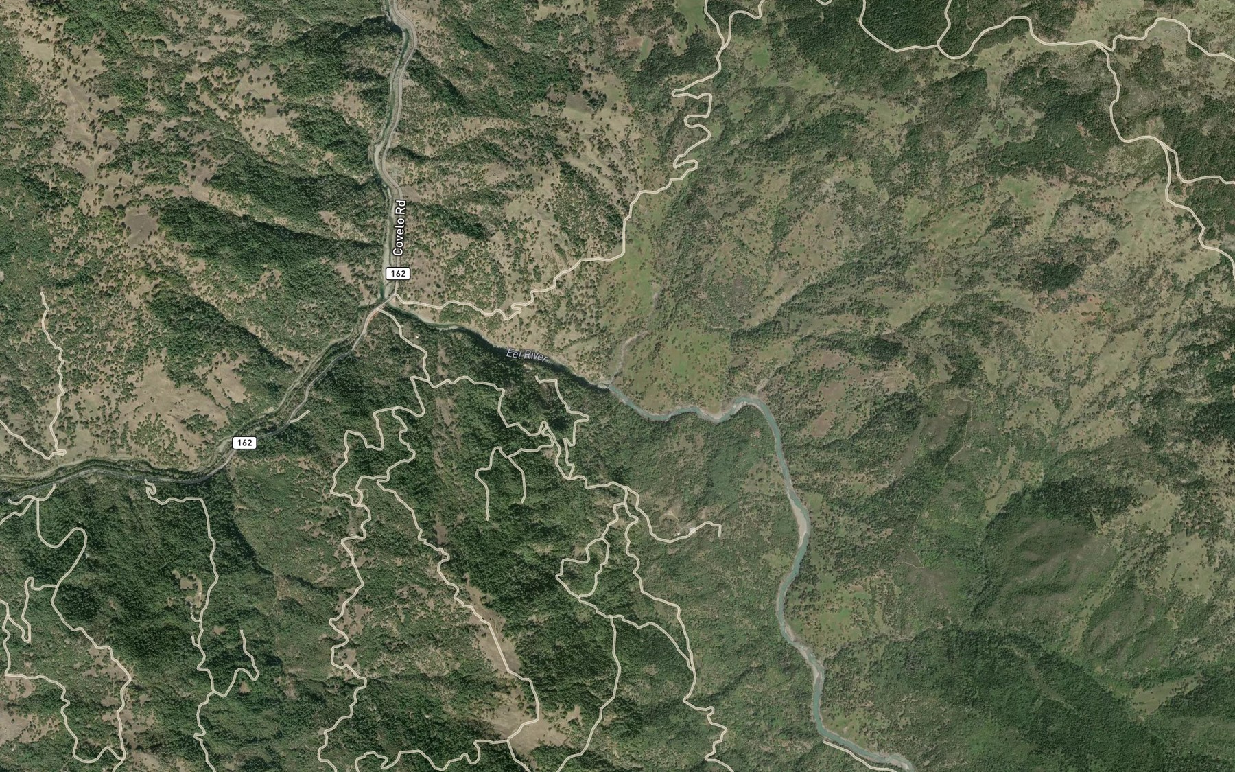 Satellite map of the Alder Creek