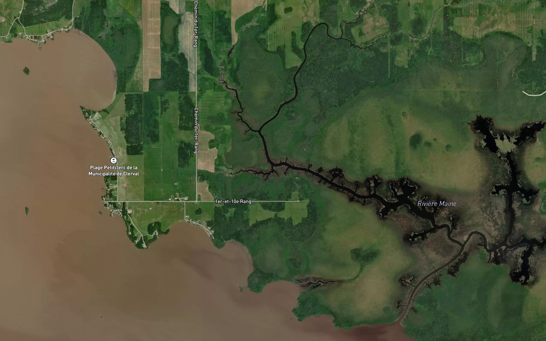 Satellite map of the Cours d'eau Aube
