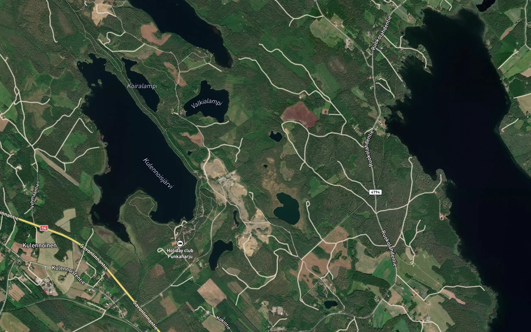 Satellite map of the Pieni Lepikkolampi