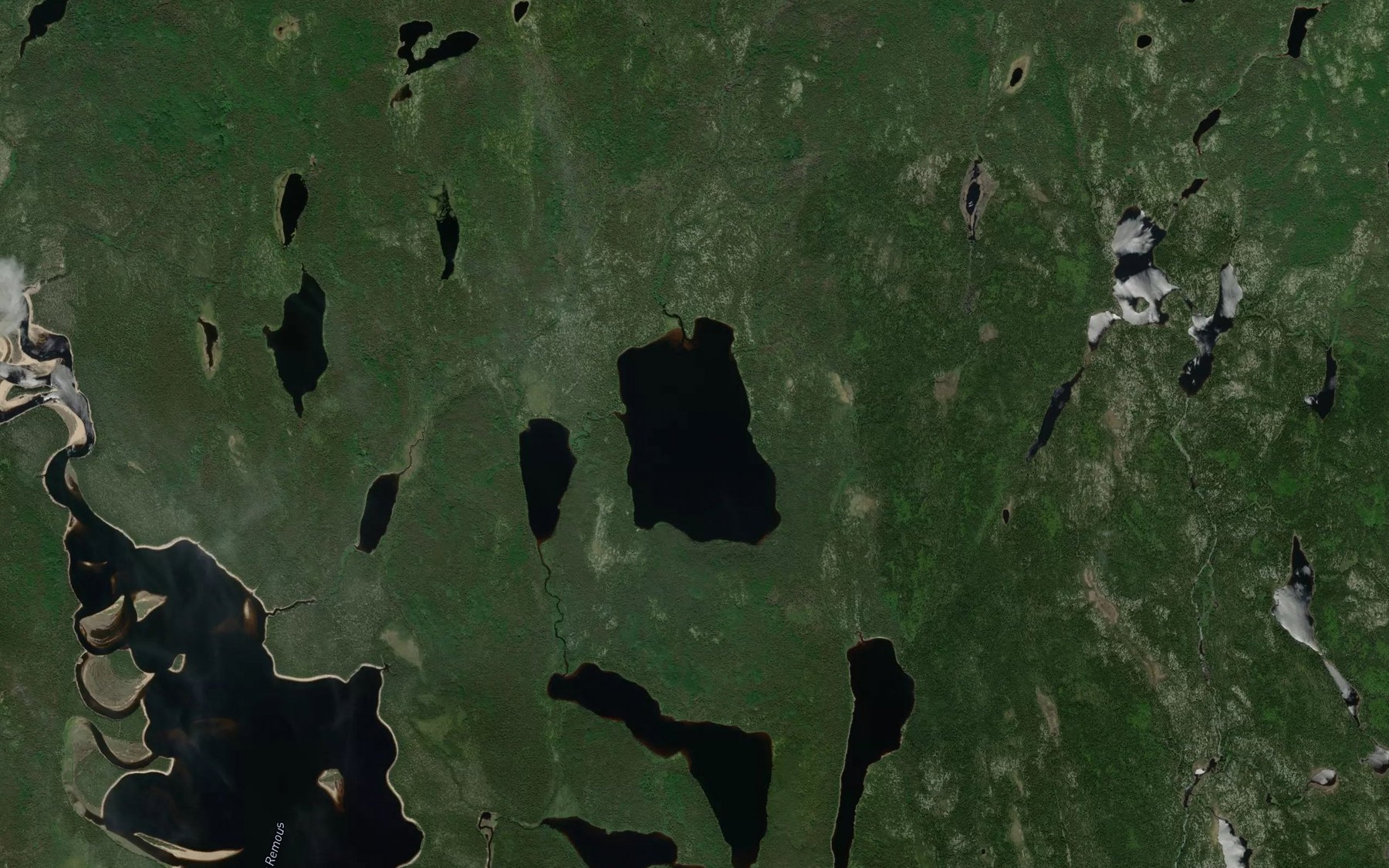 Satellite map of the Lac Carre