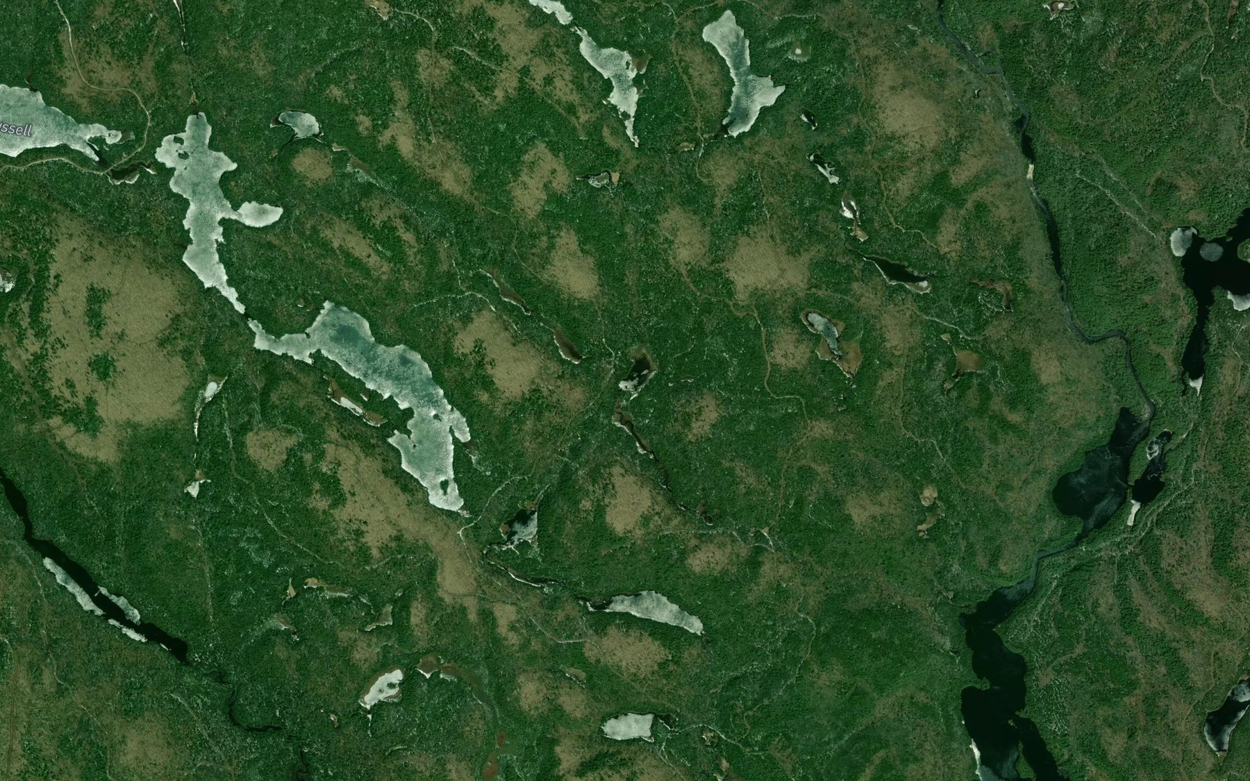 Satellite map of the Lac de la Mouche