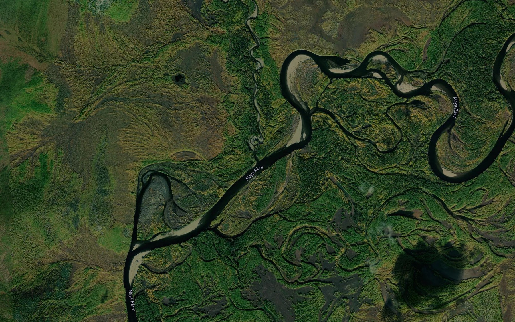 Satellite map of the Tuda