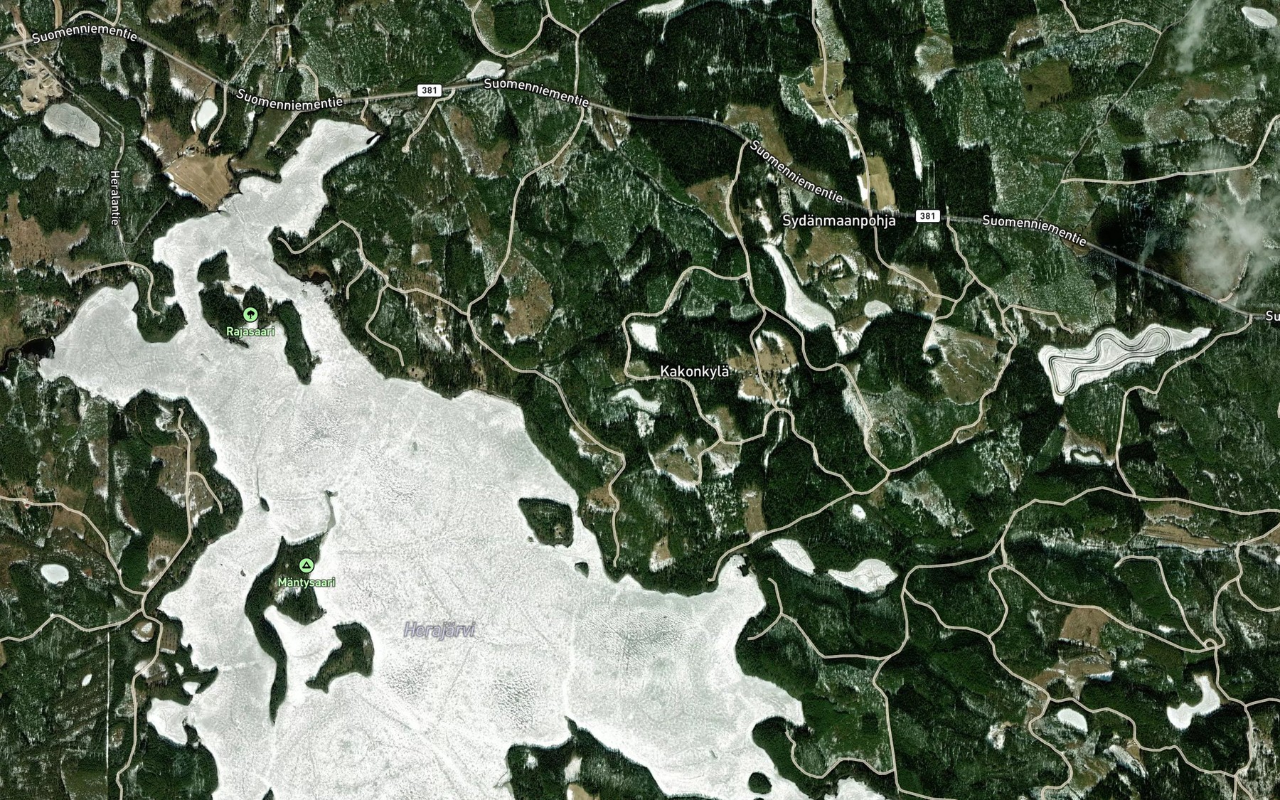Satellite map of the Matolampi