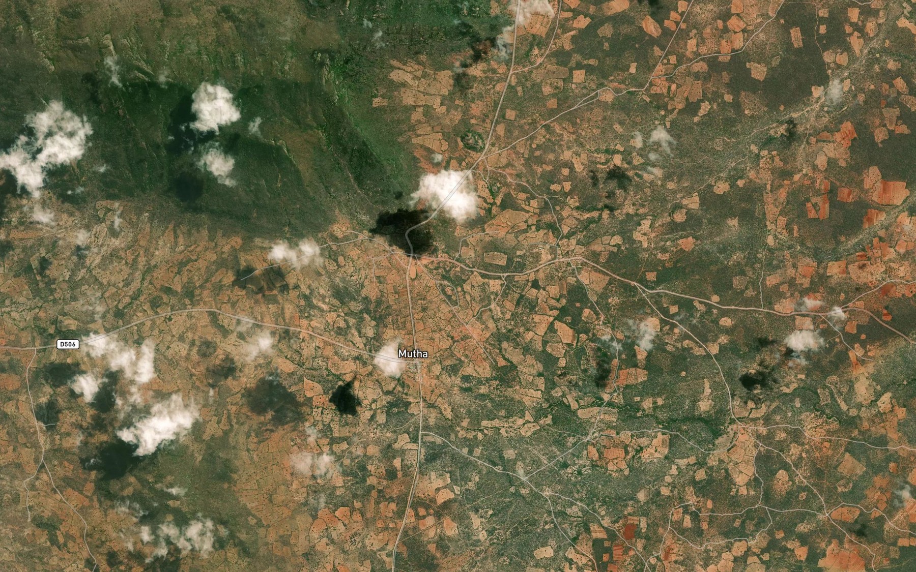 Satellite map of the Kakosini Dam