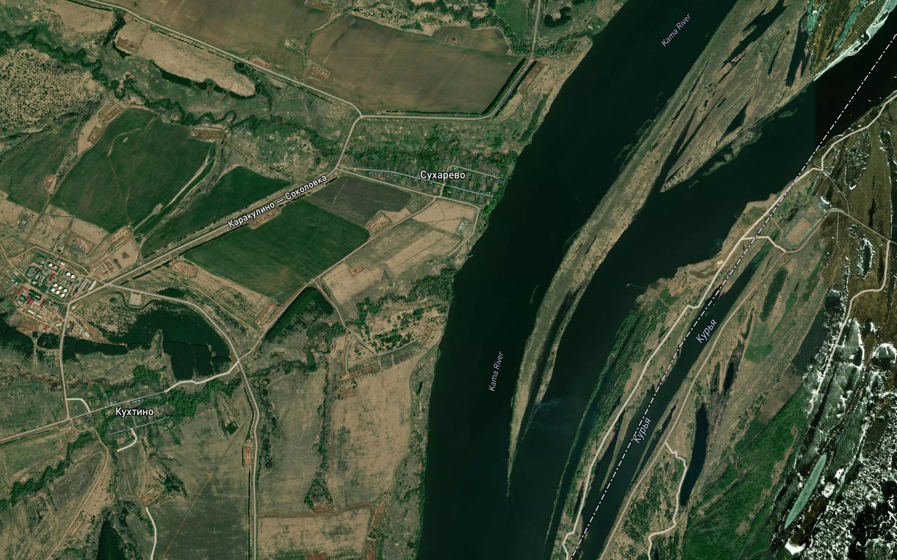 Satellite map of the Vetlyanka