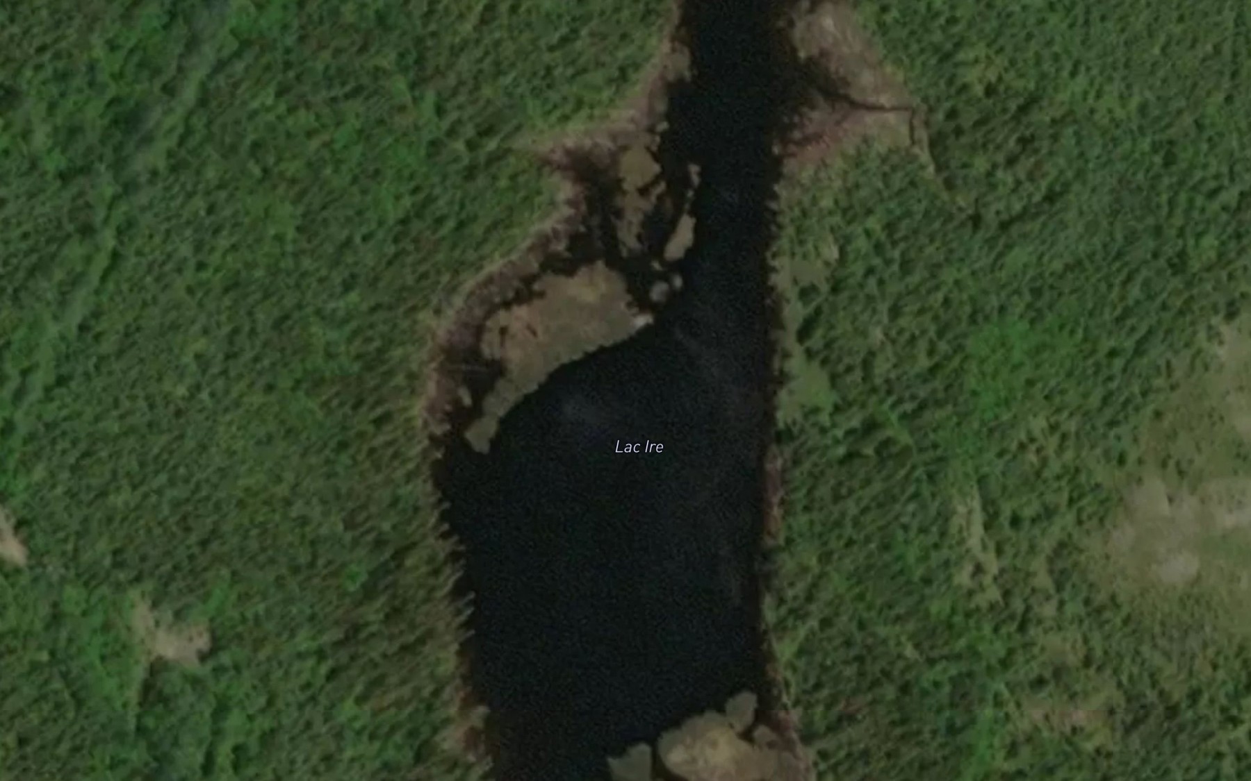 Satellite map of the Lac Ire