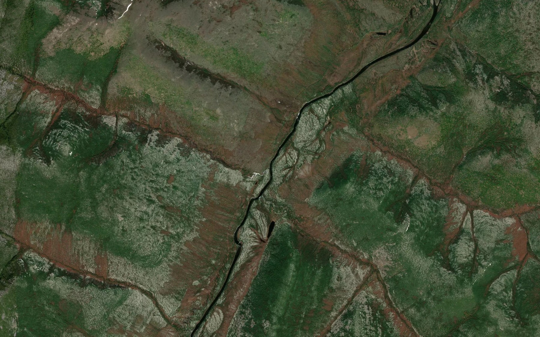 Satellite map of the Lenok