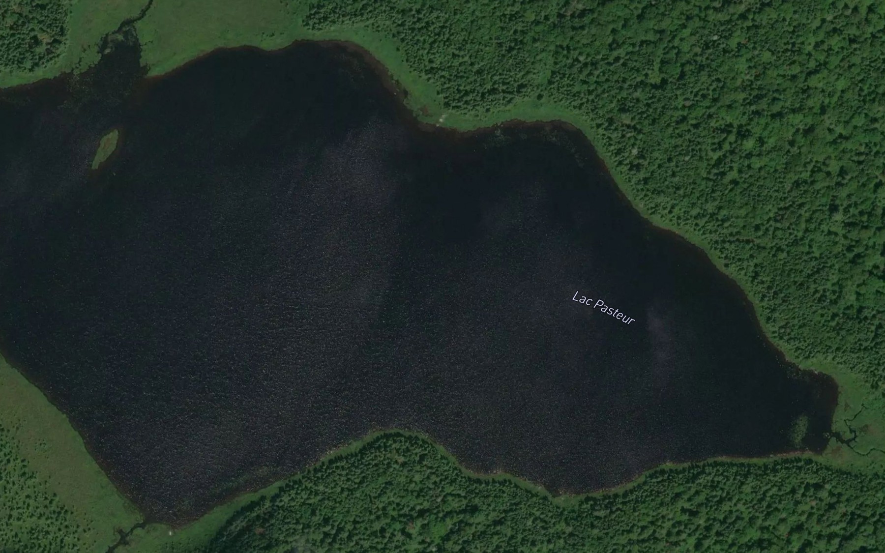 Satellite map of the Lac Pasteur