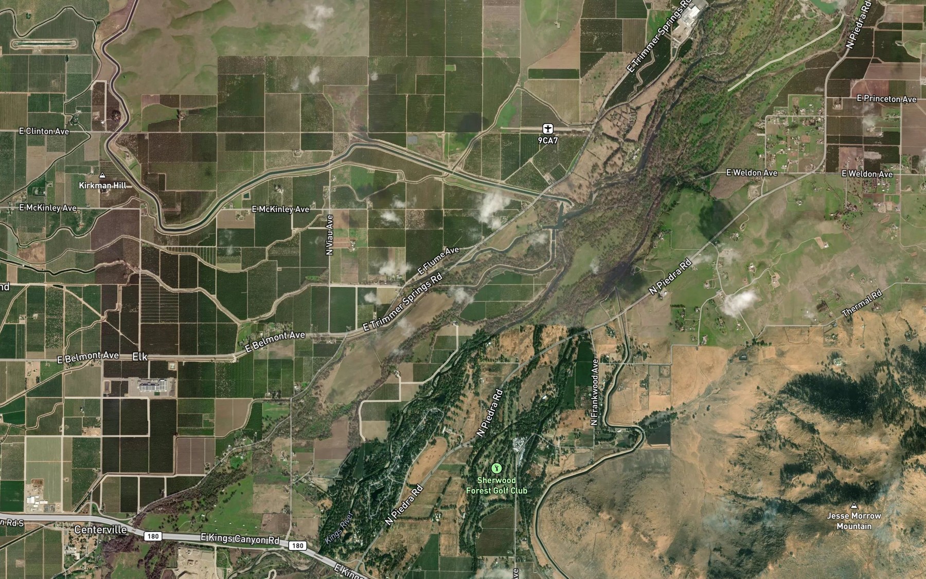 Satellite map of the Consolidated Canal