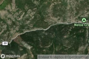 Satellite map of the Pole Creek