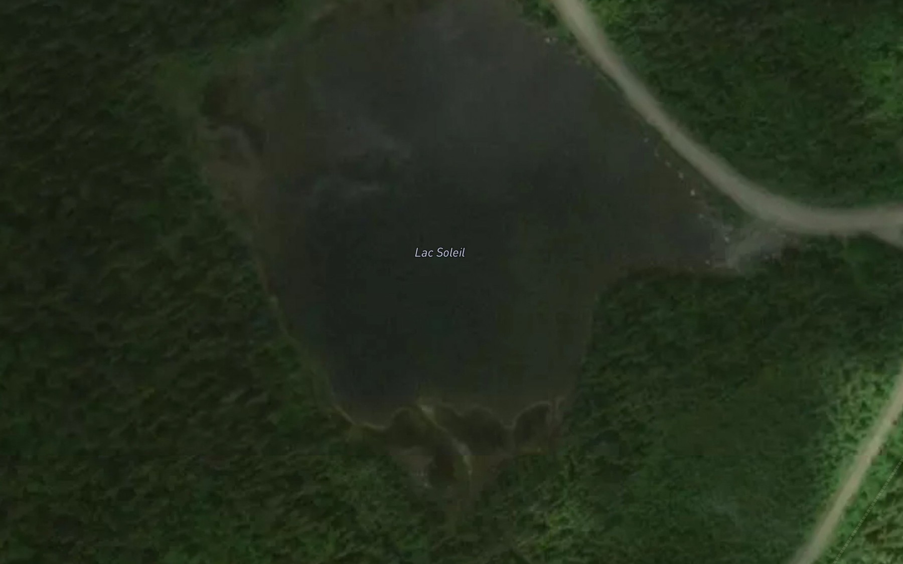 Satellite map of the Lac du Soleil