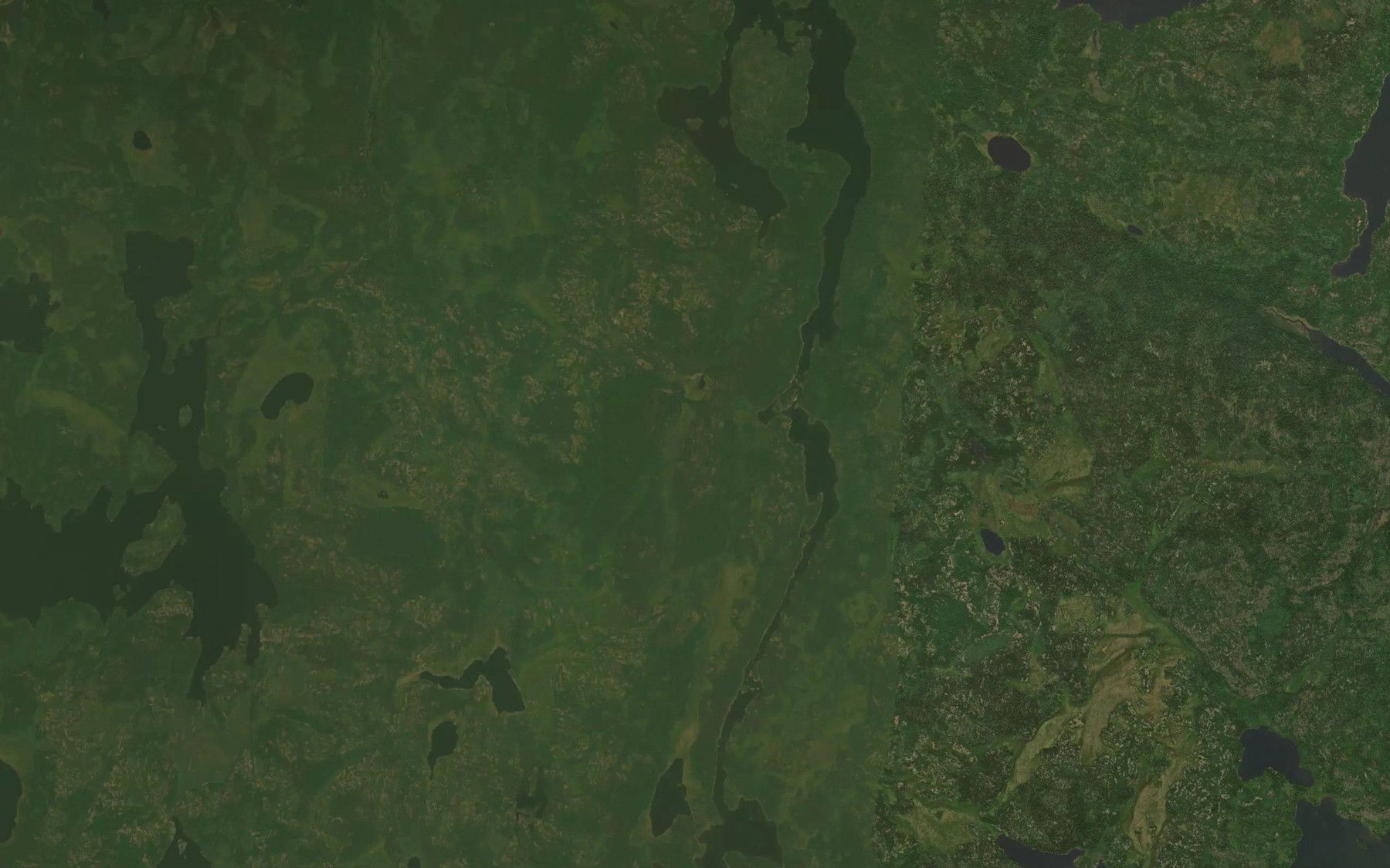 Satellite map of the Little Sturgeon Rapids