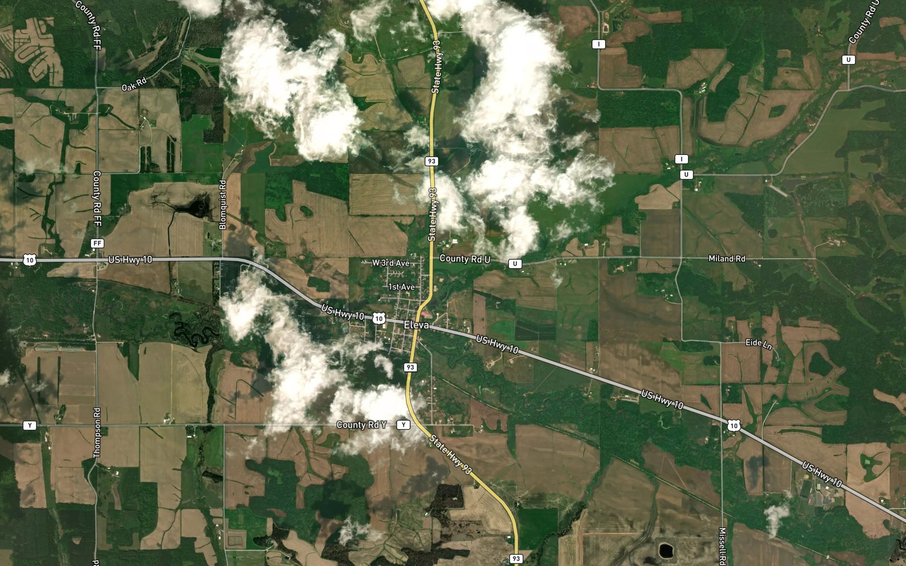 Satellite map of the Big Creek