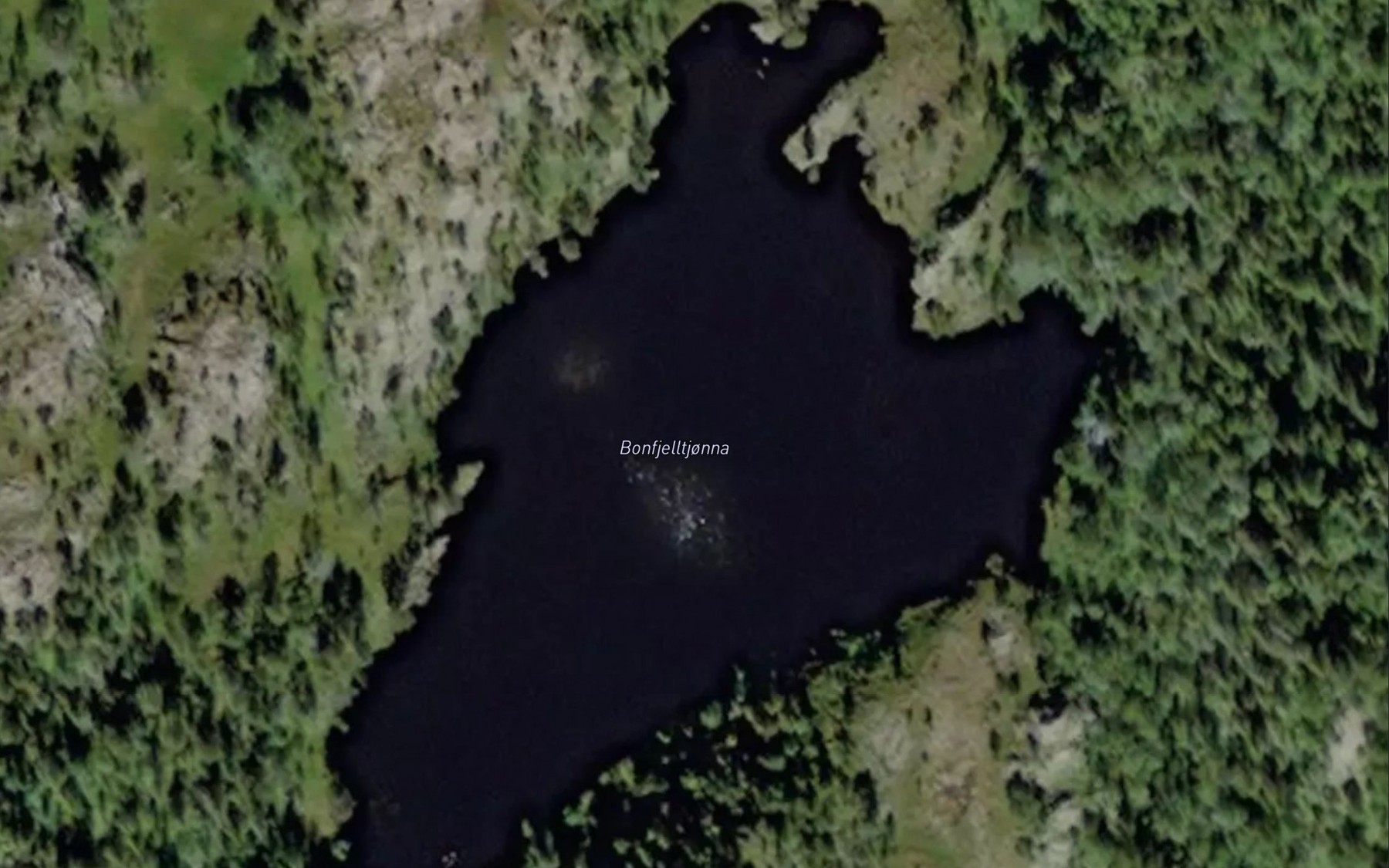 Satellite map of the Bonfjelltjorna