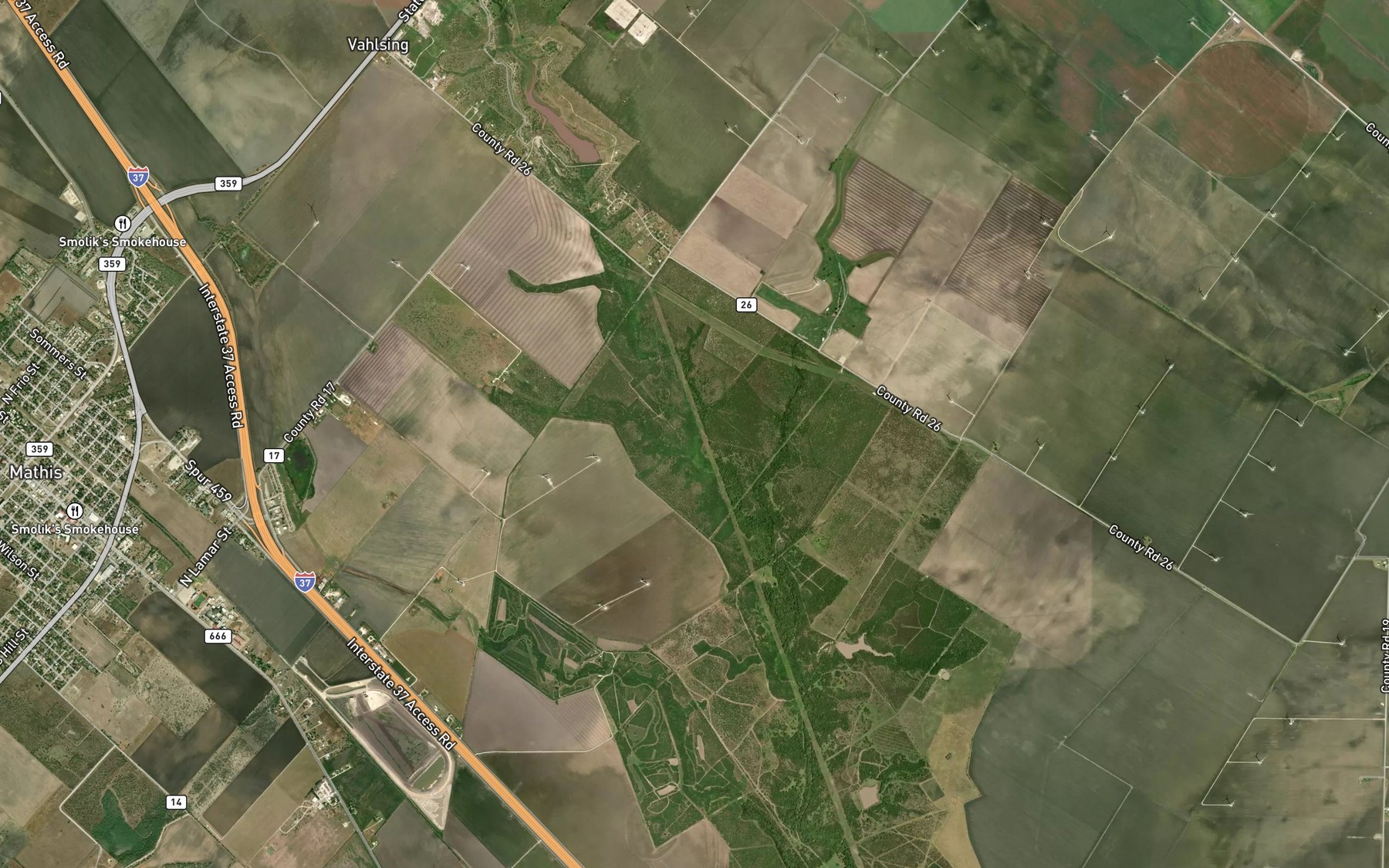 Satellite map of the Vahlasing Lake