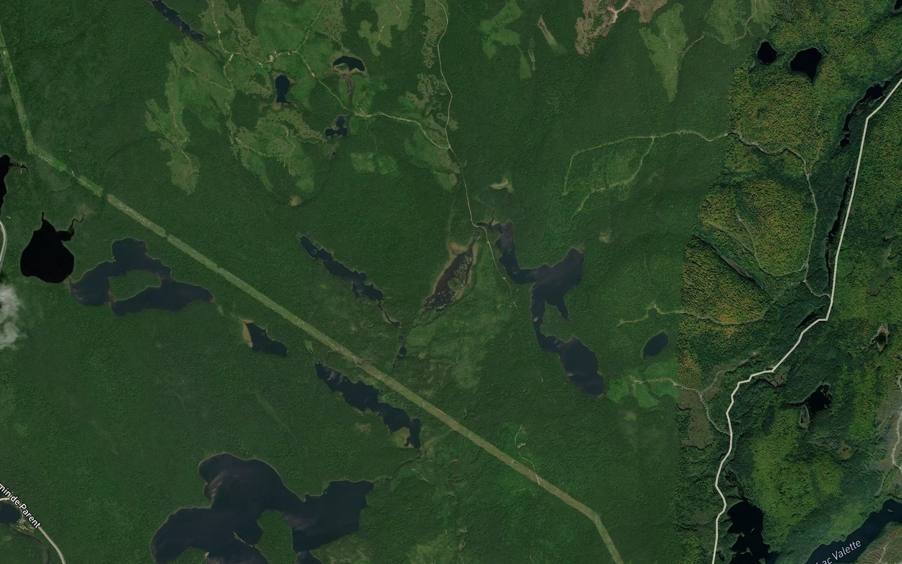 Satellite map of the Lac Edge