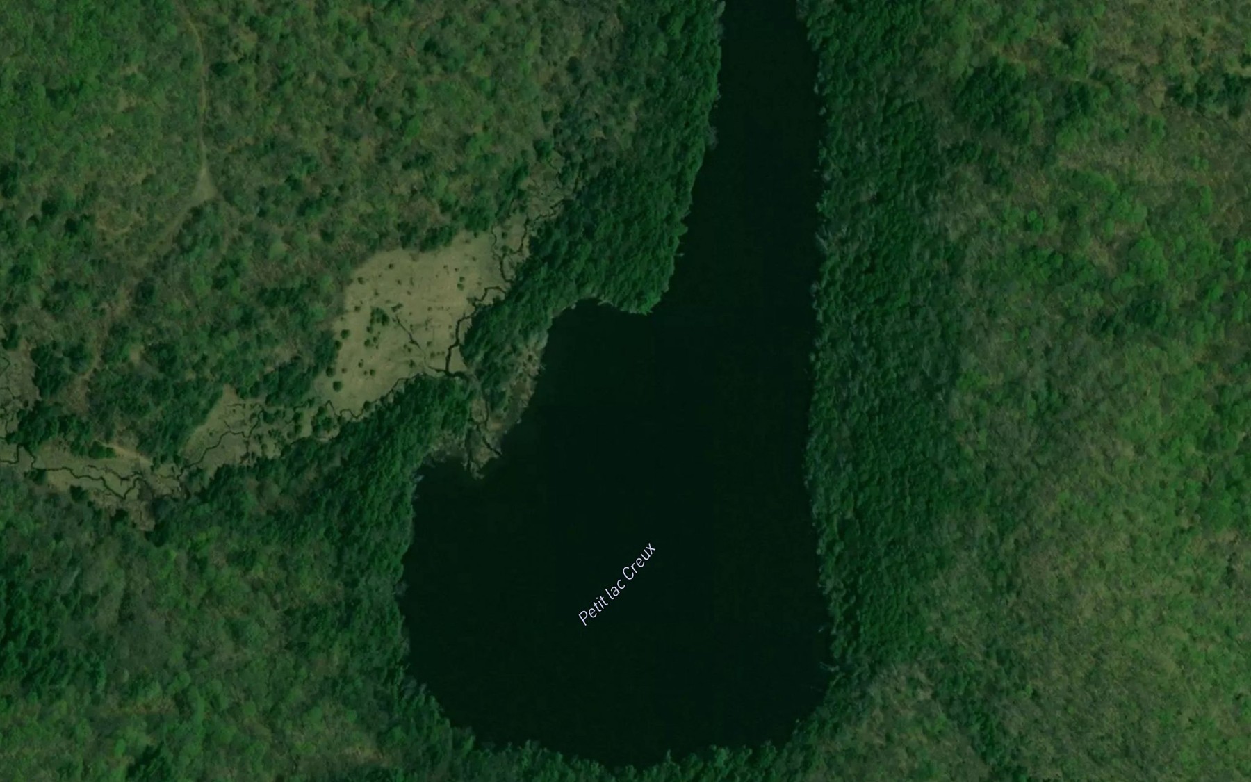 Satellite map of the Petit lac Creux