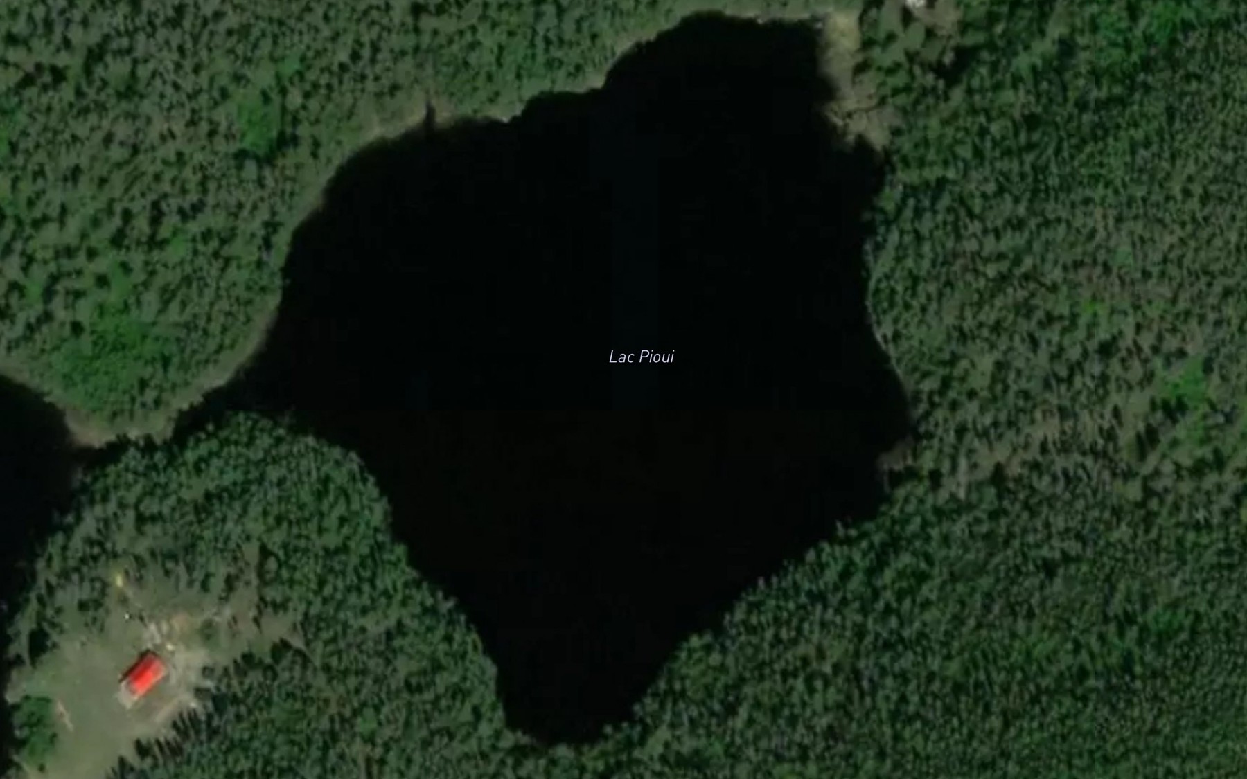 Satellite map of the Lac Pioui