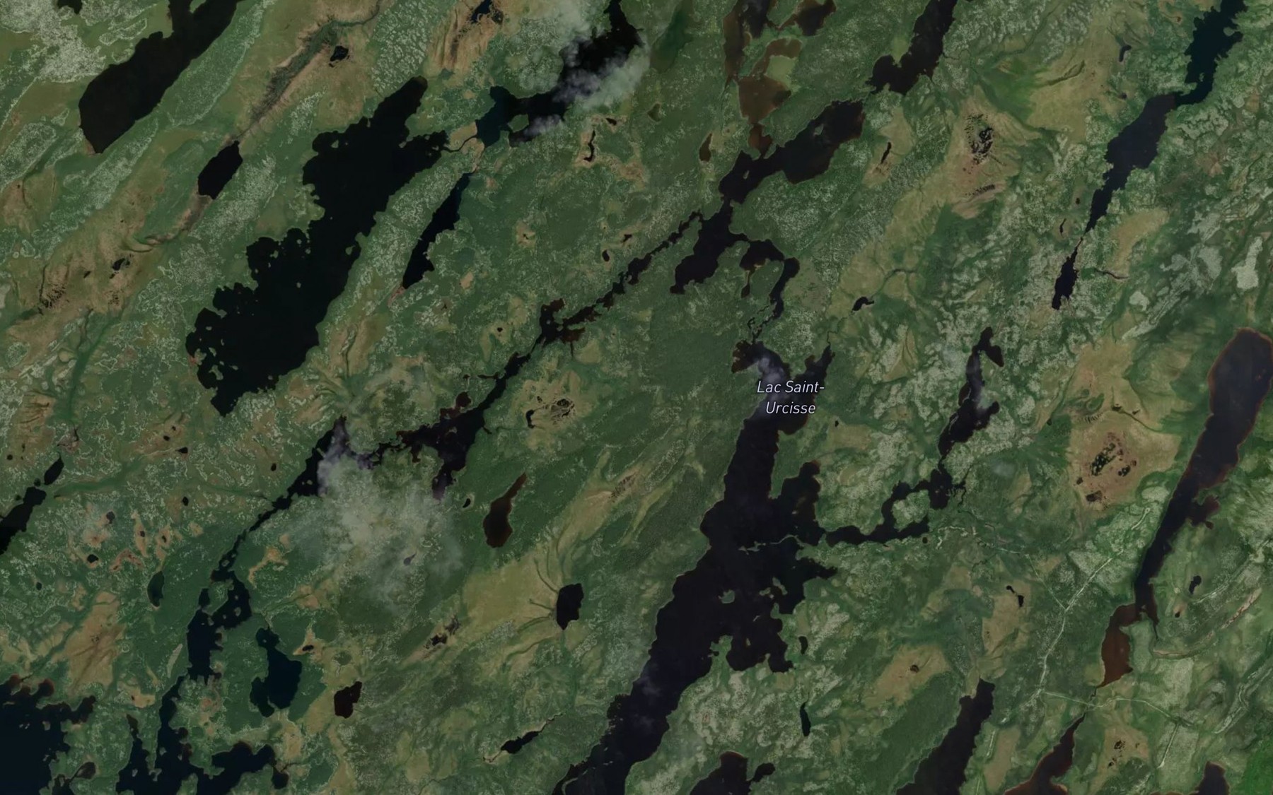 Satellite map of the Lac Saint-Urcisse