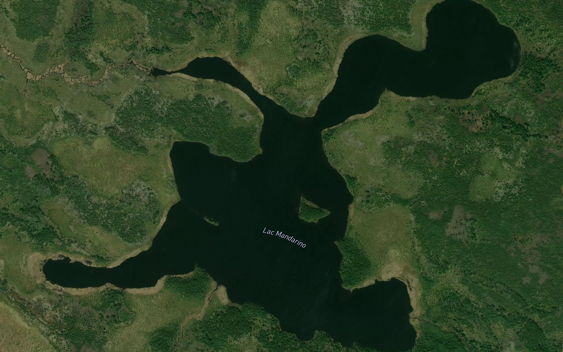 Satellite map of the Lac Mandarino