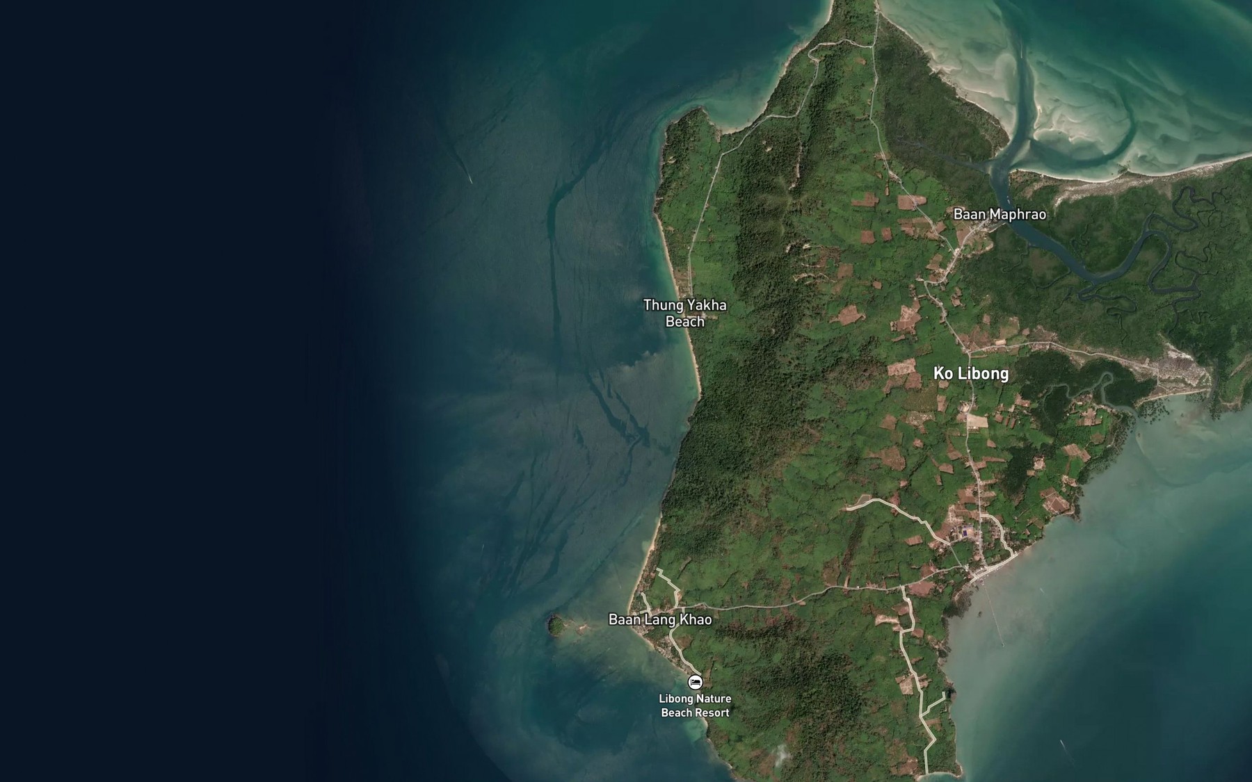 Satellite map of the Ao Nam Ton