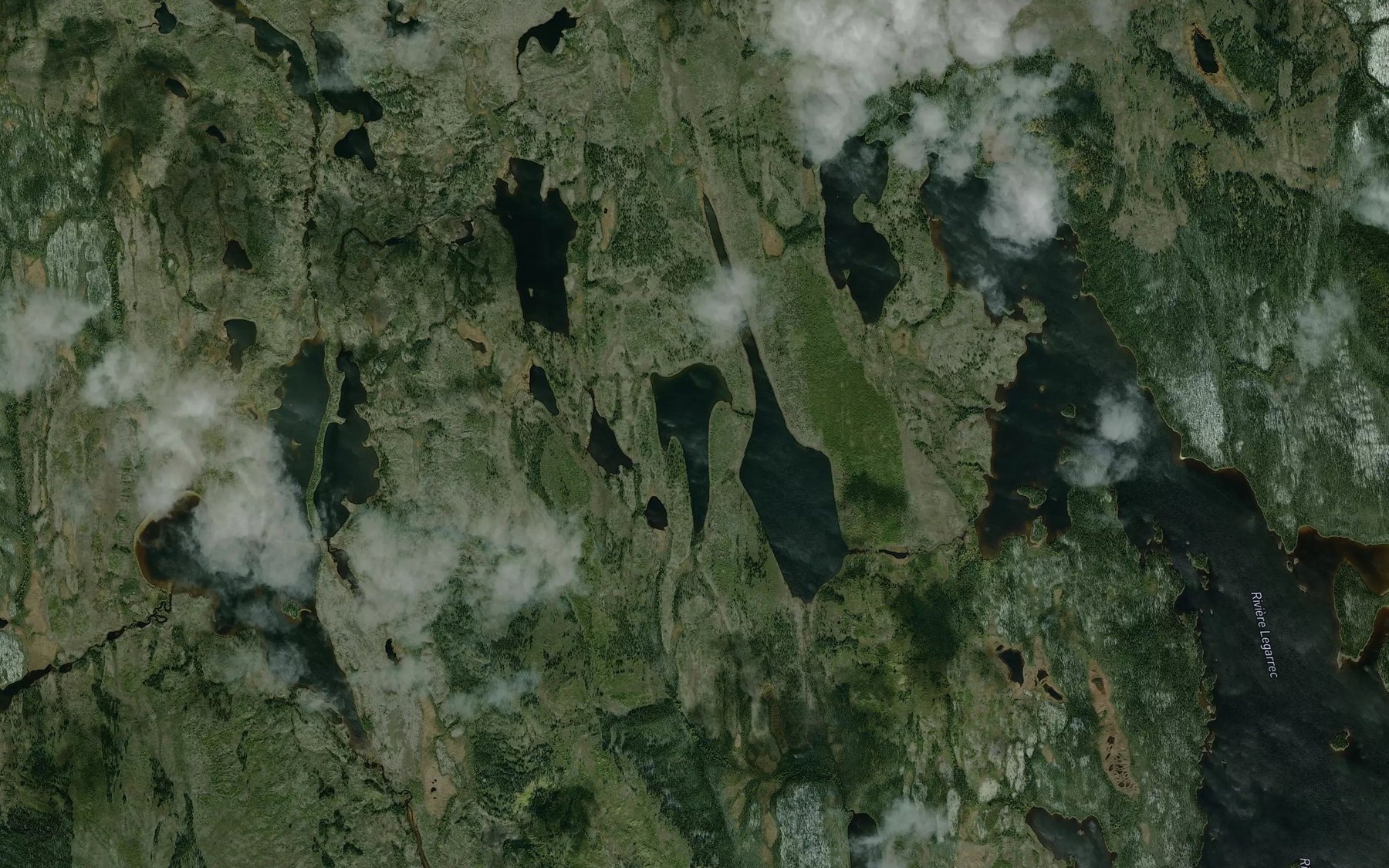 Satellite map of the Lac Marteau
