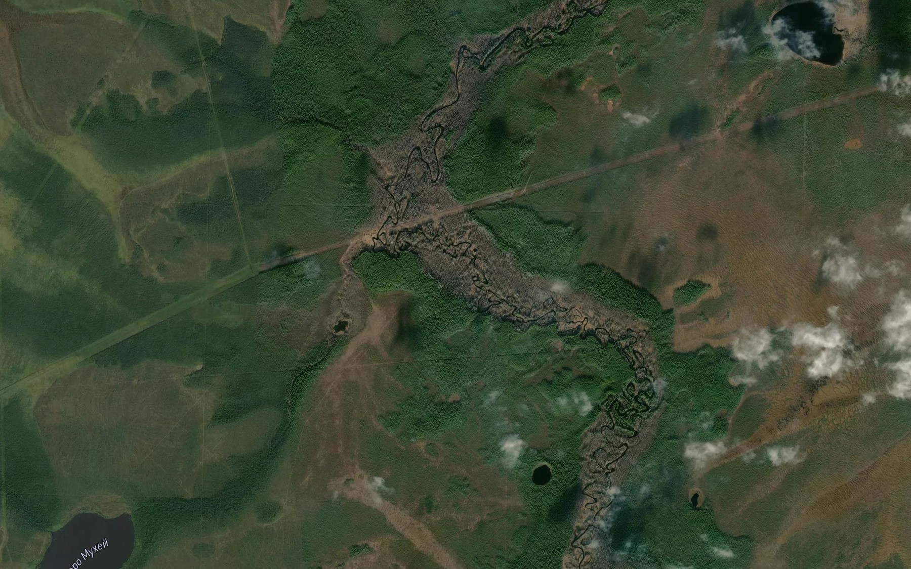 Satellite map of the Mugen