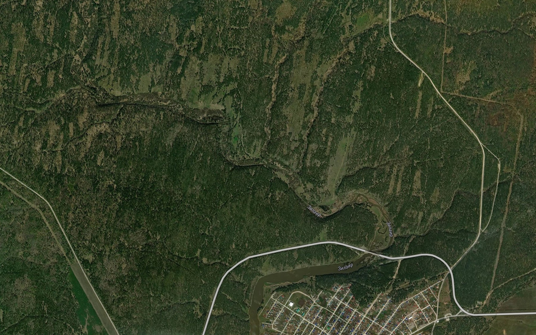 Satellite map of the Teplyy