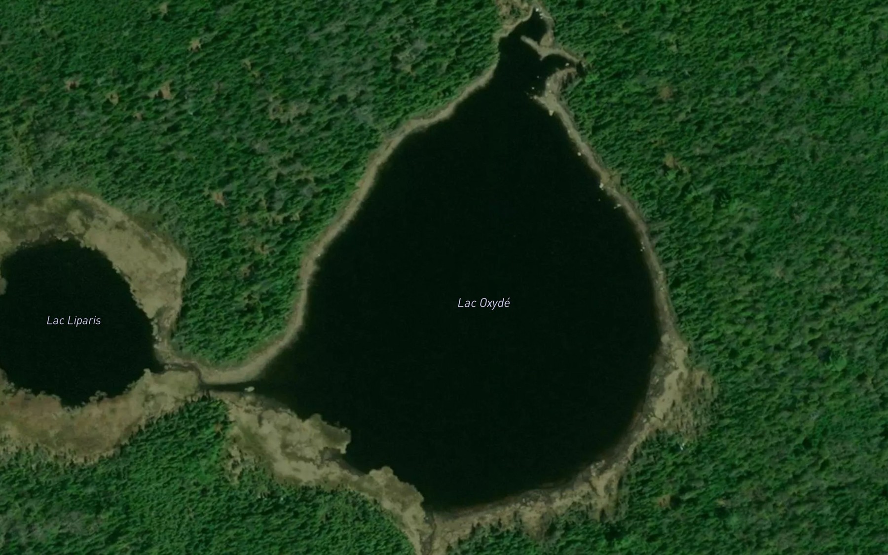 Satellite map of the Lac Oxyde