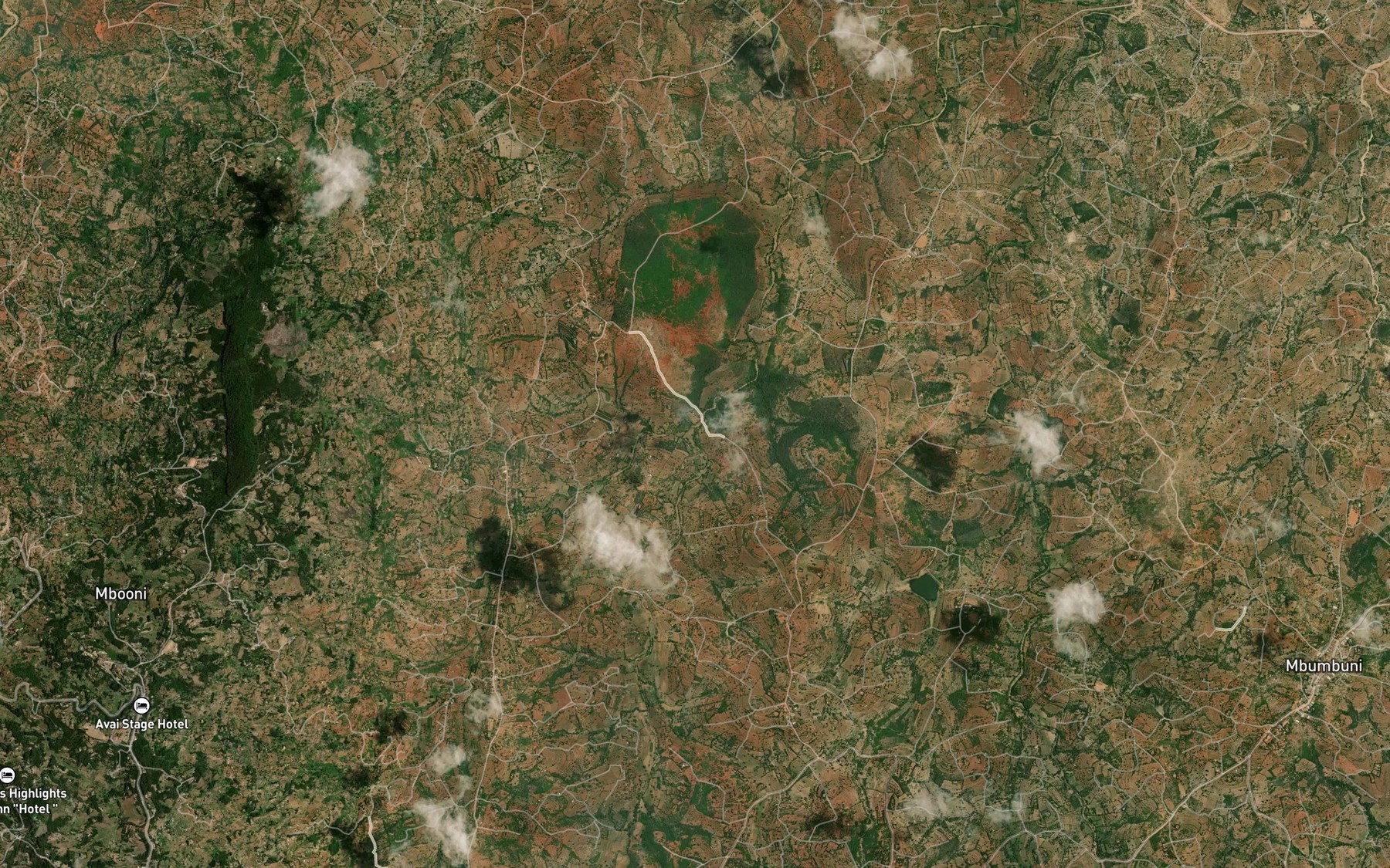 Satellite map of the Katsokani