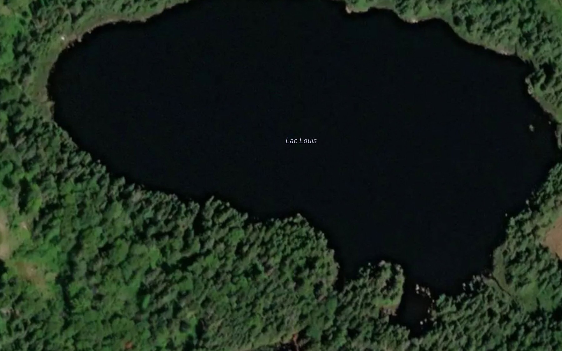 Satellite map of the Lac Louis