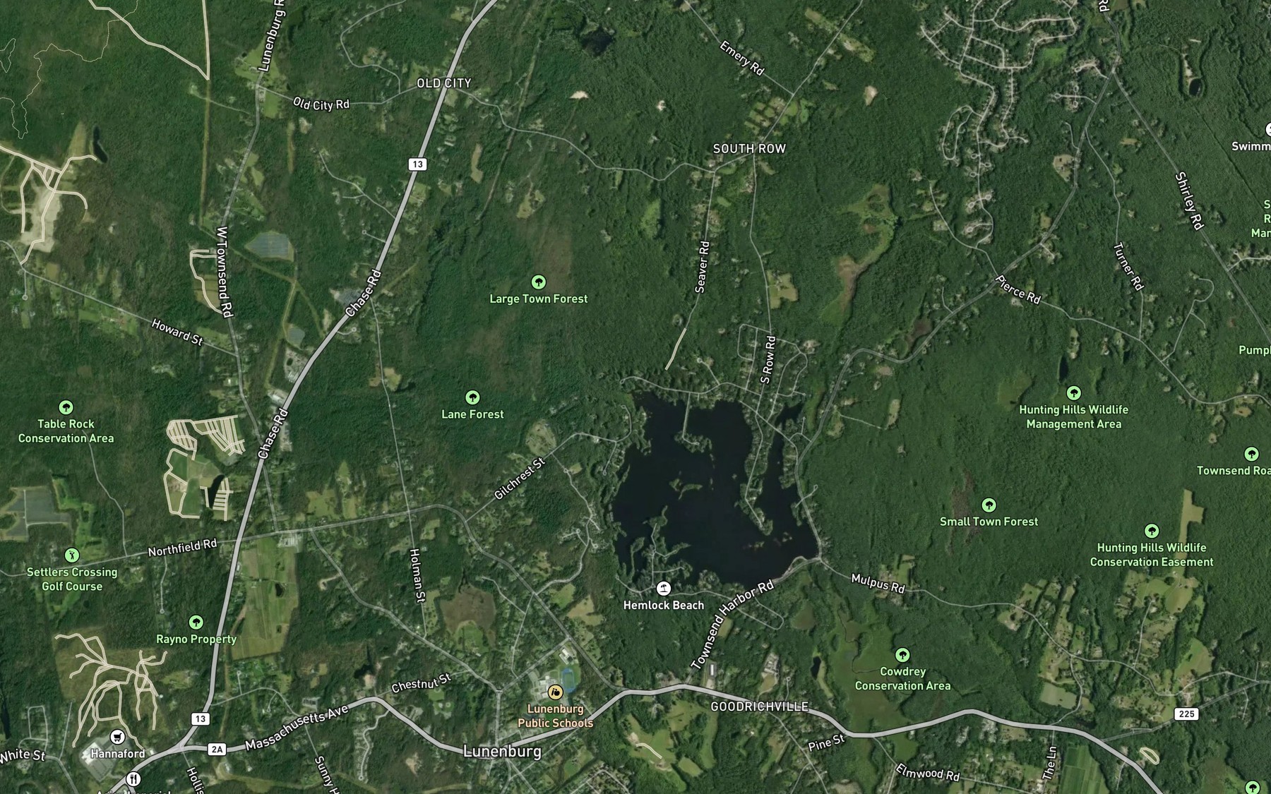 Satellite map of the Spot 3