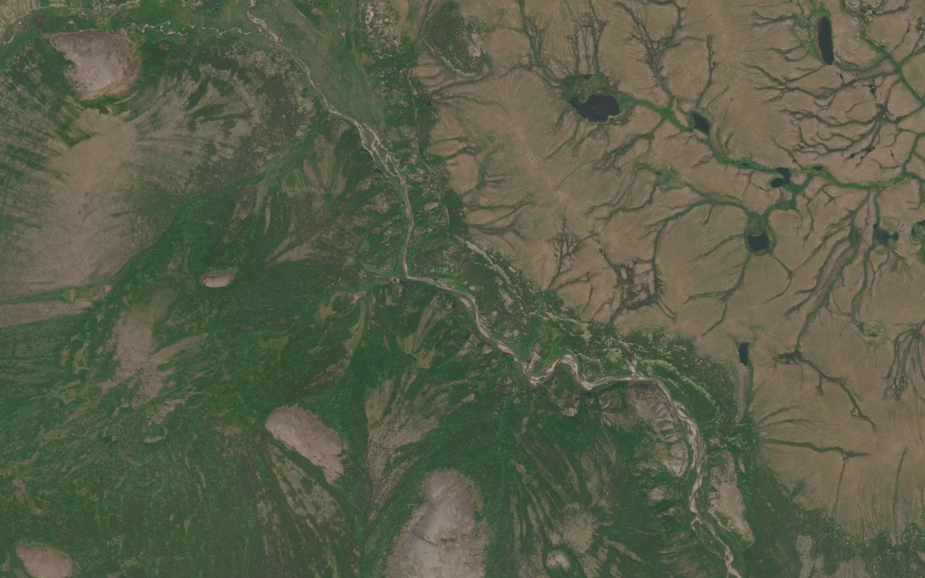 Satellite map of the Nappy Creek