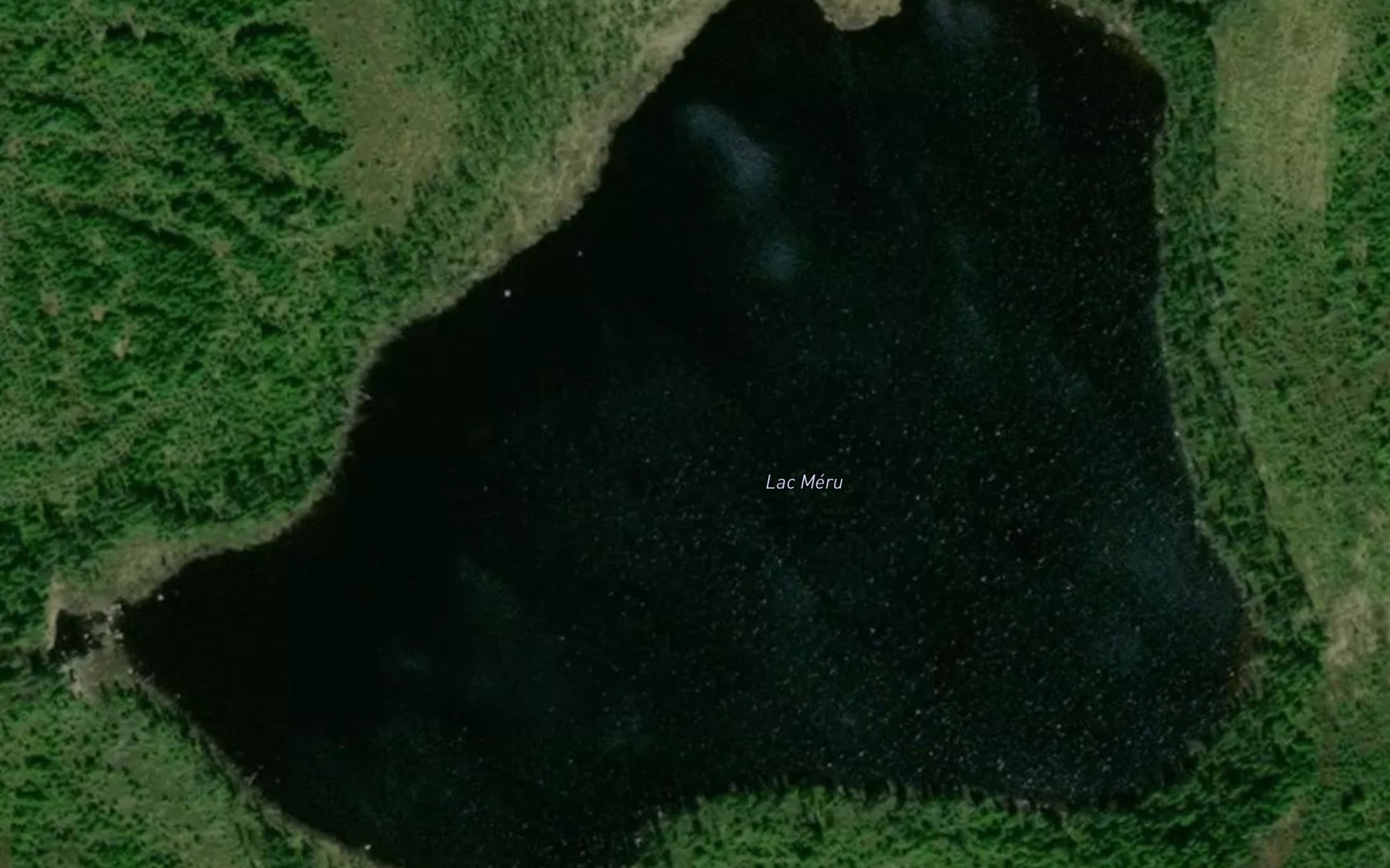 Satellite map of the Lac Meru