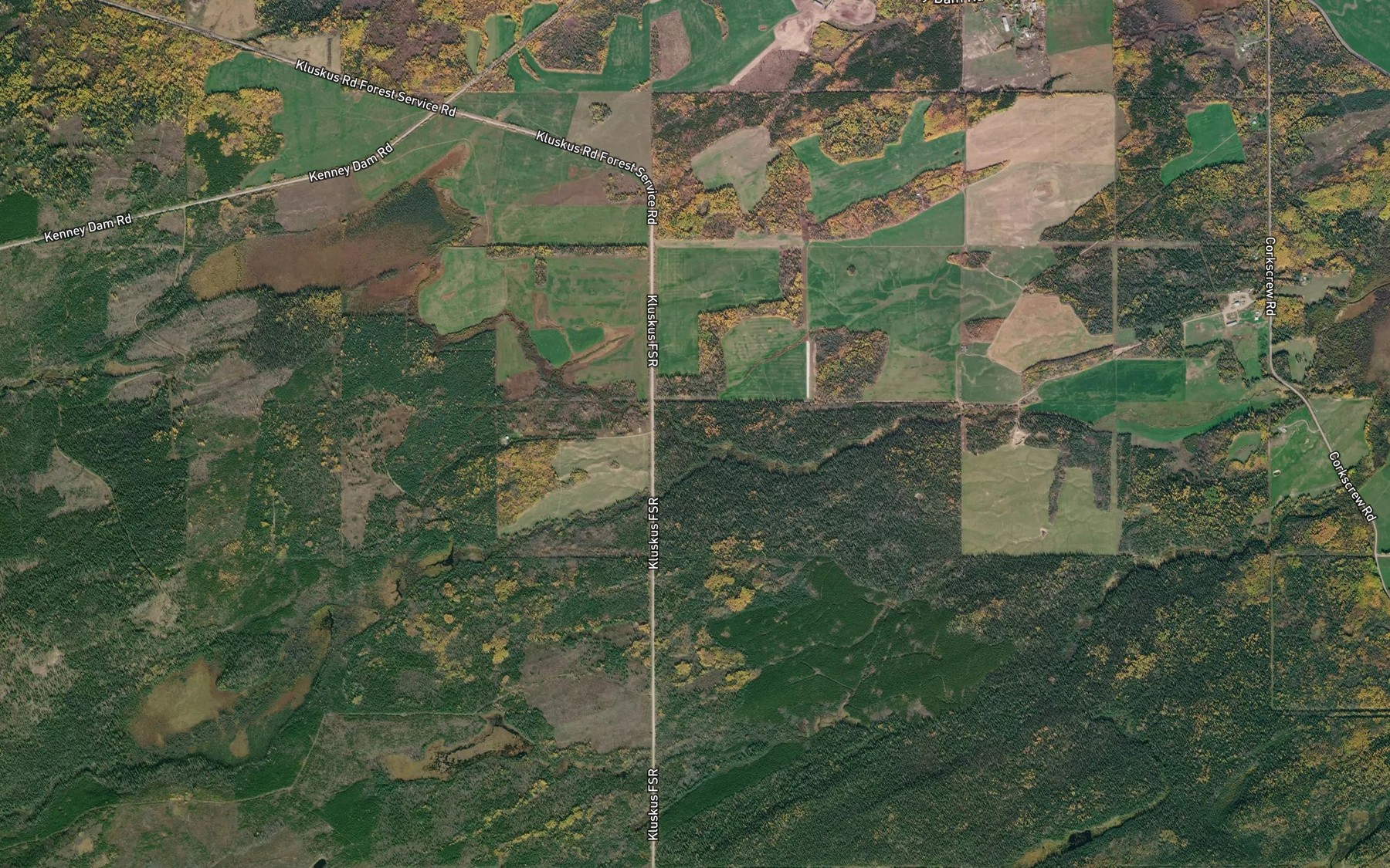 Satellite map of the North Stony Creek