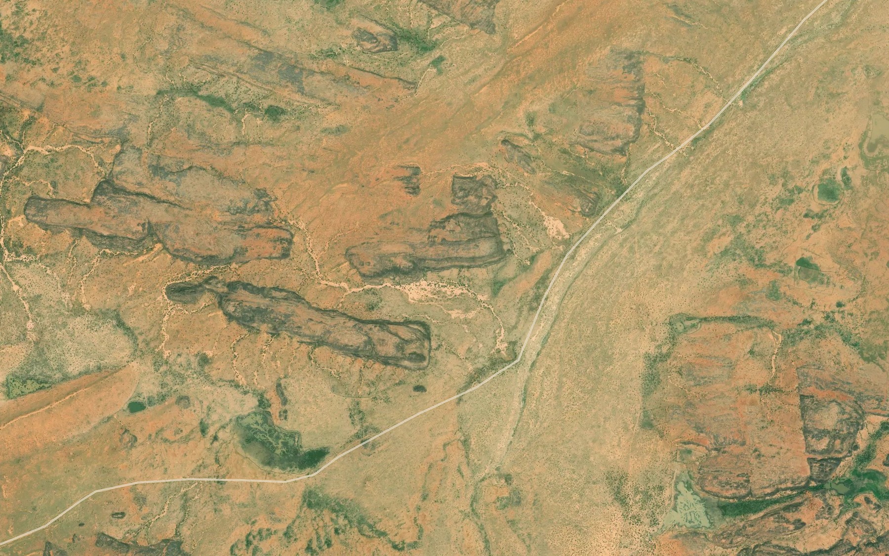 Satellite map of the Aroueiji